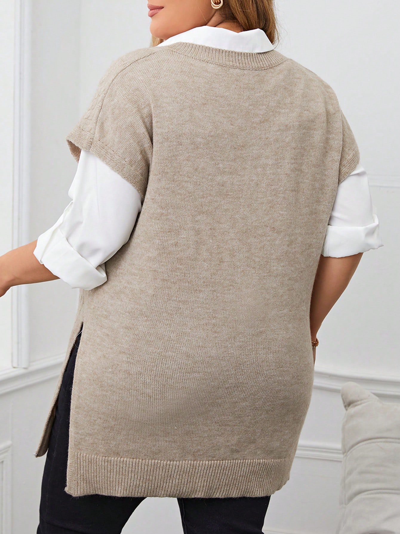 In Casual Plus Size Sweater Vests