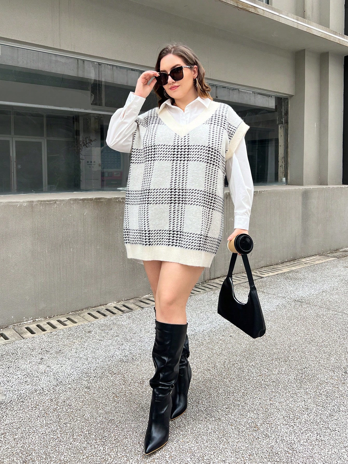 In Casual Plus Size Sweater Vests