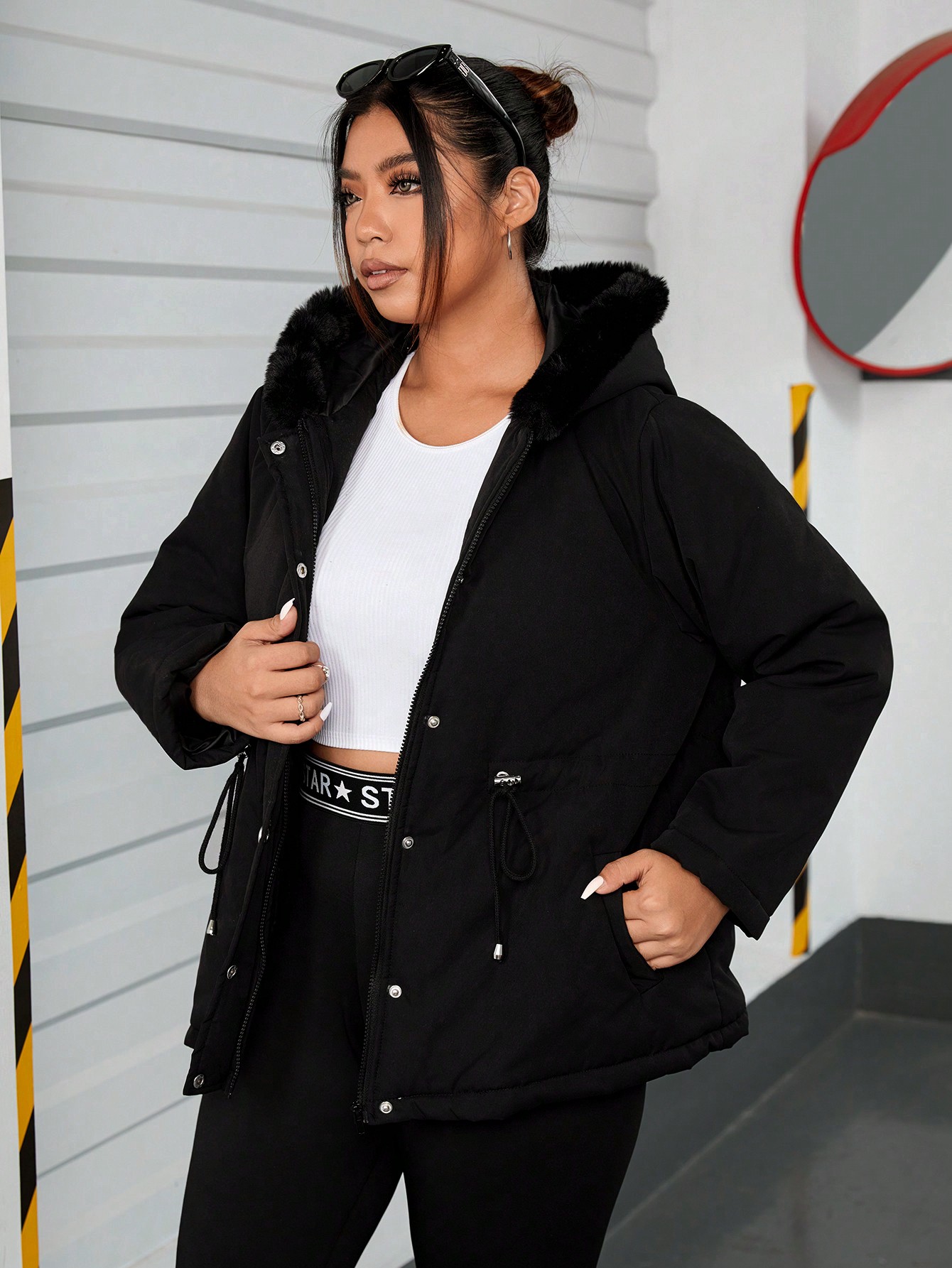 In Casual Plus Size Winter Coats