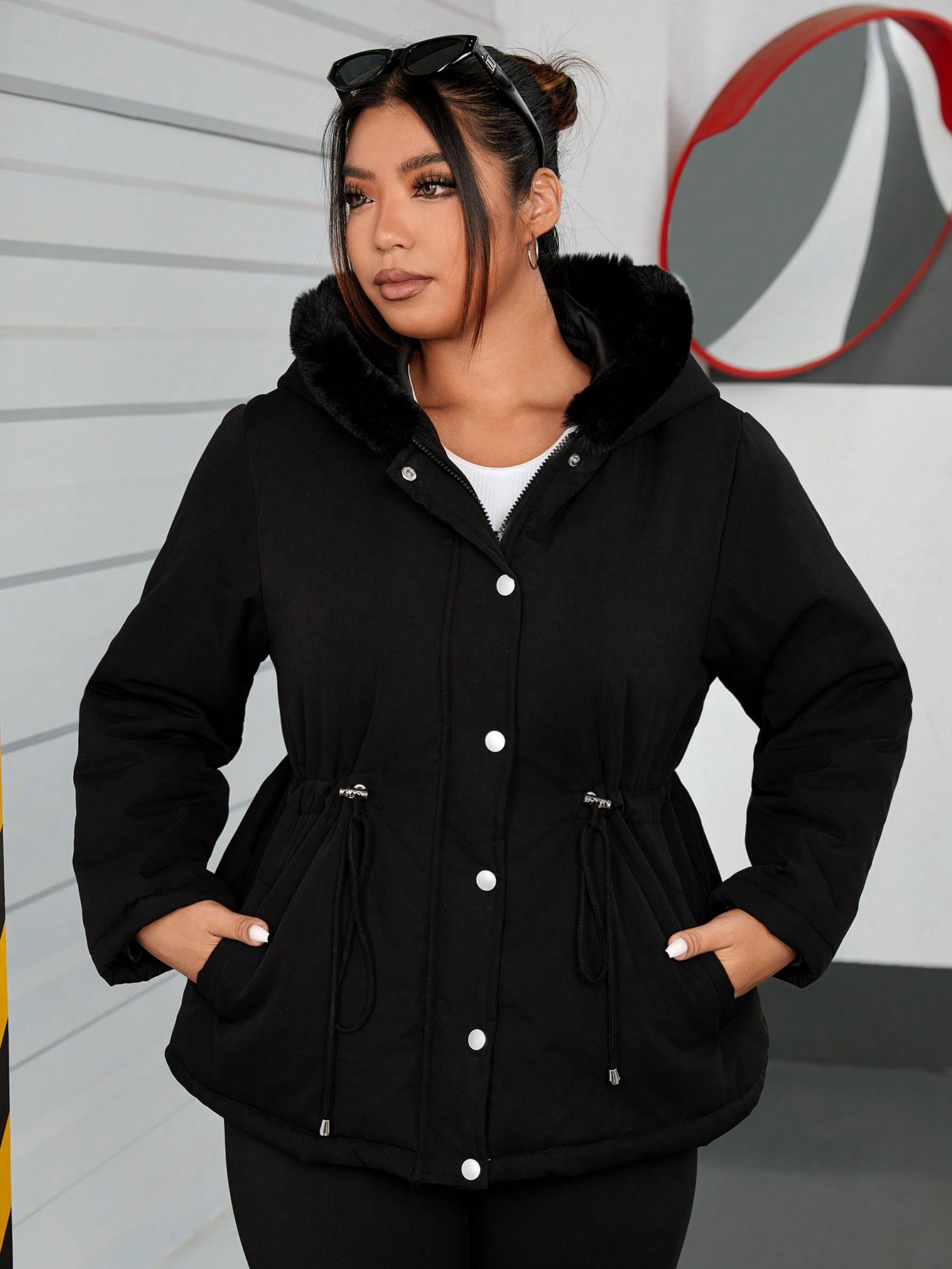 In Casual Plus Size Winter Coats