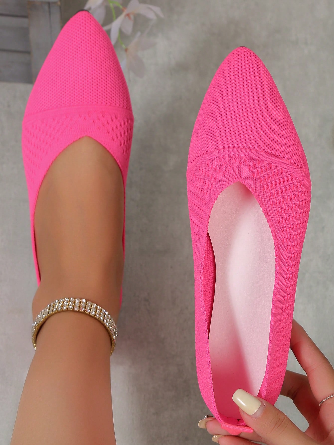 In Hot Pink Women Flats