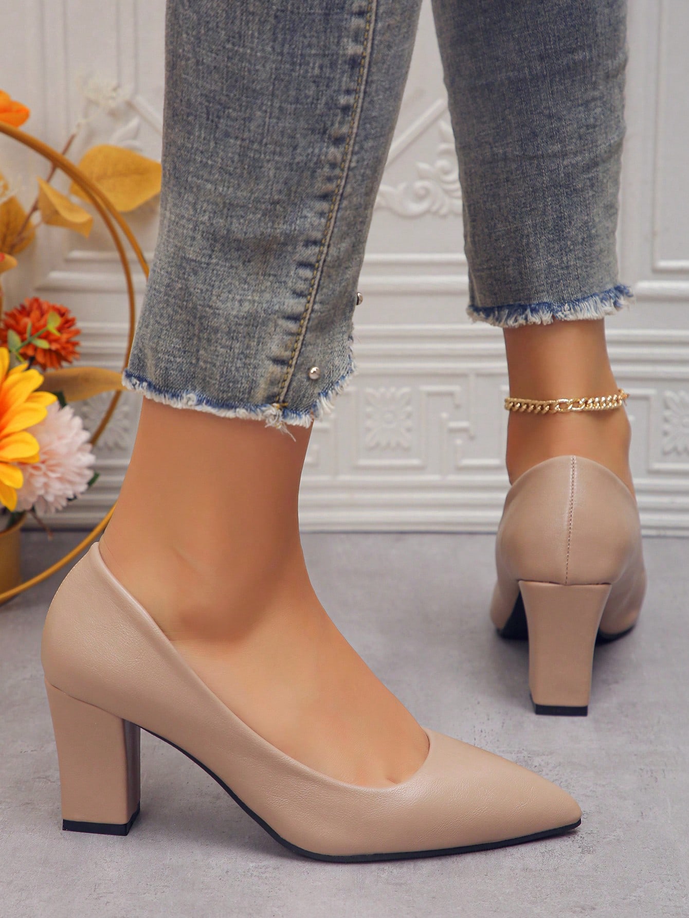 In Apricot Women Pumps