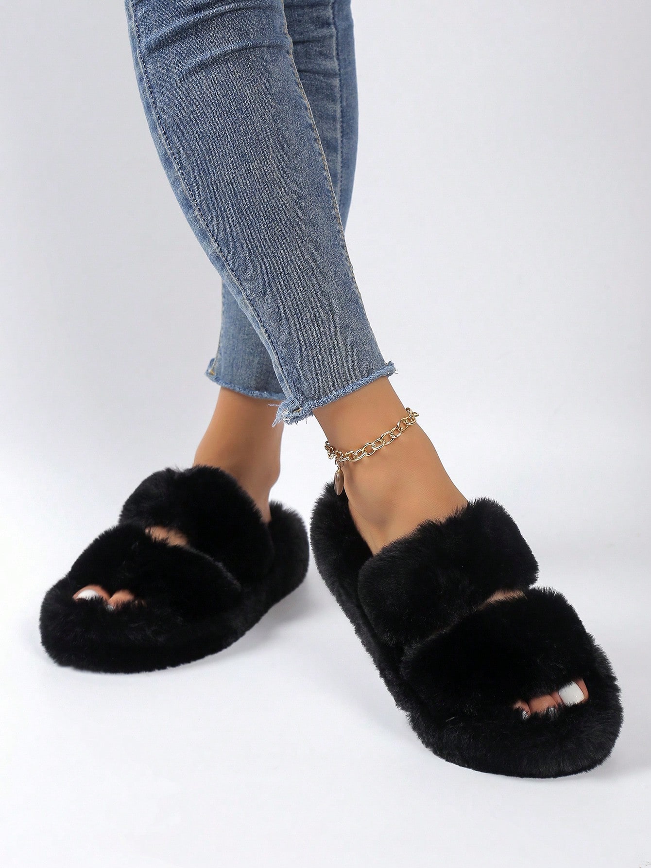 In Black Women Home Slippers