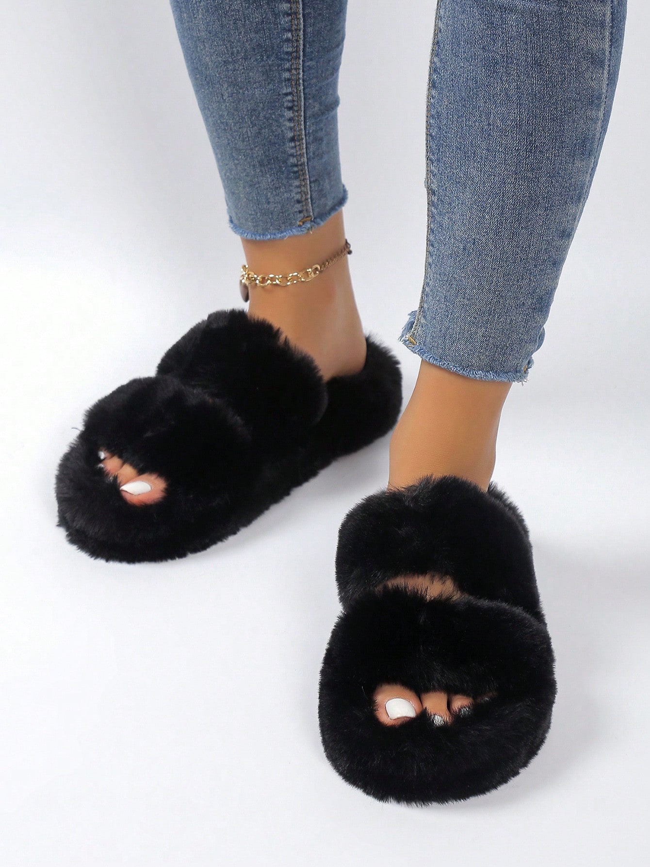 In Black Women Home Slippers