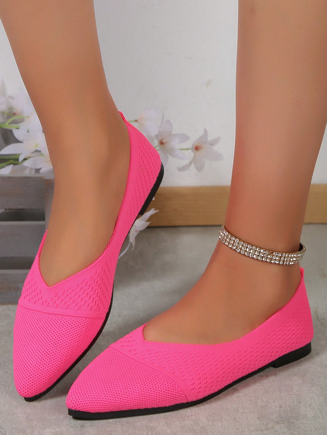 In Hot Pink Women Flats