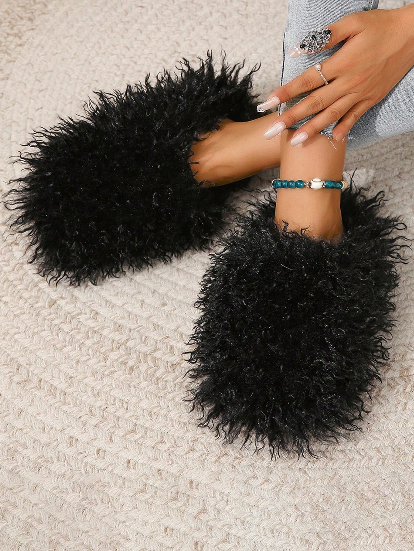 In Black Women Home Slippers