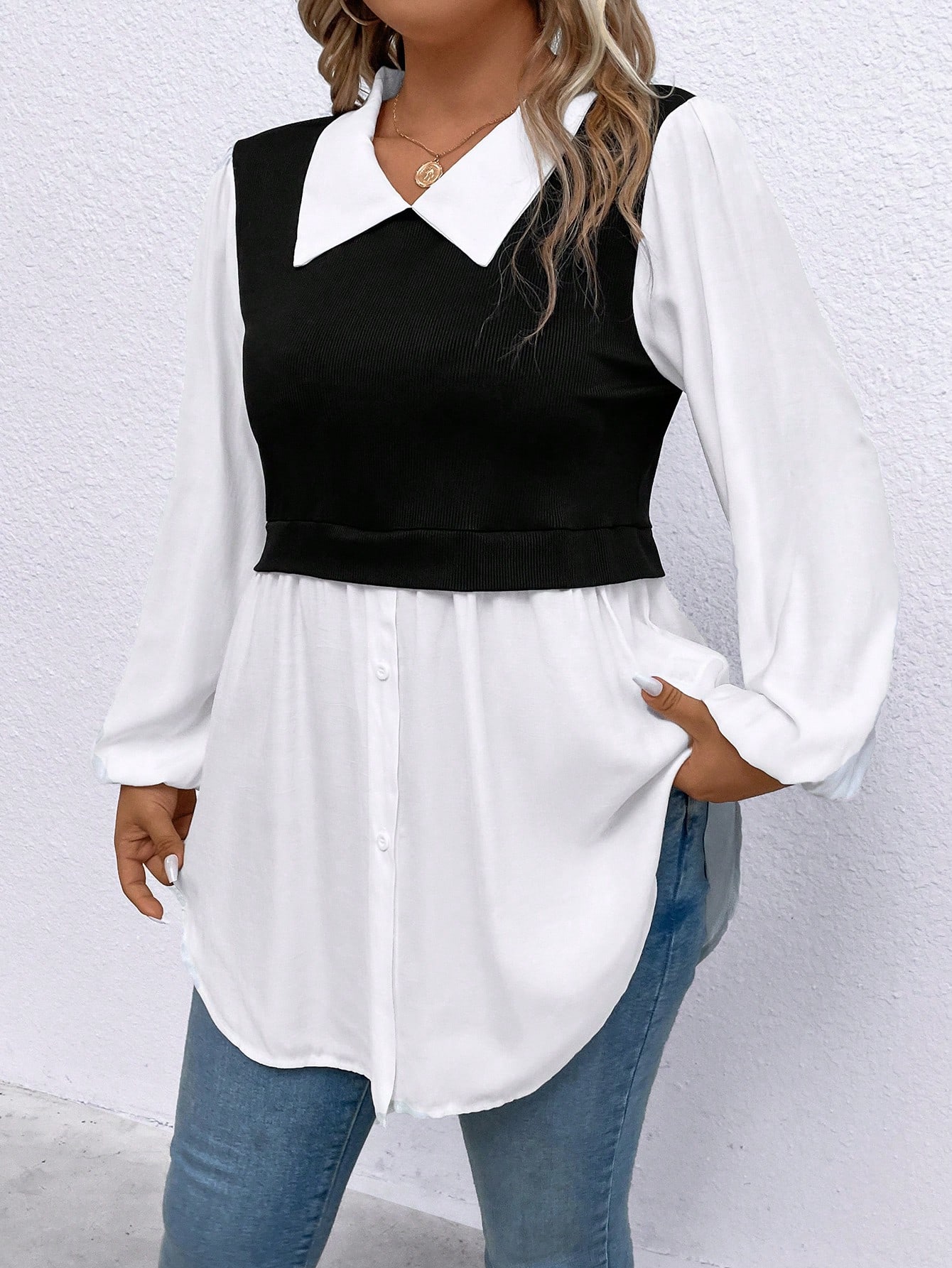 In Casual Plus Size Women Tops