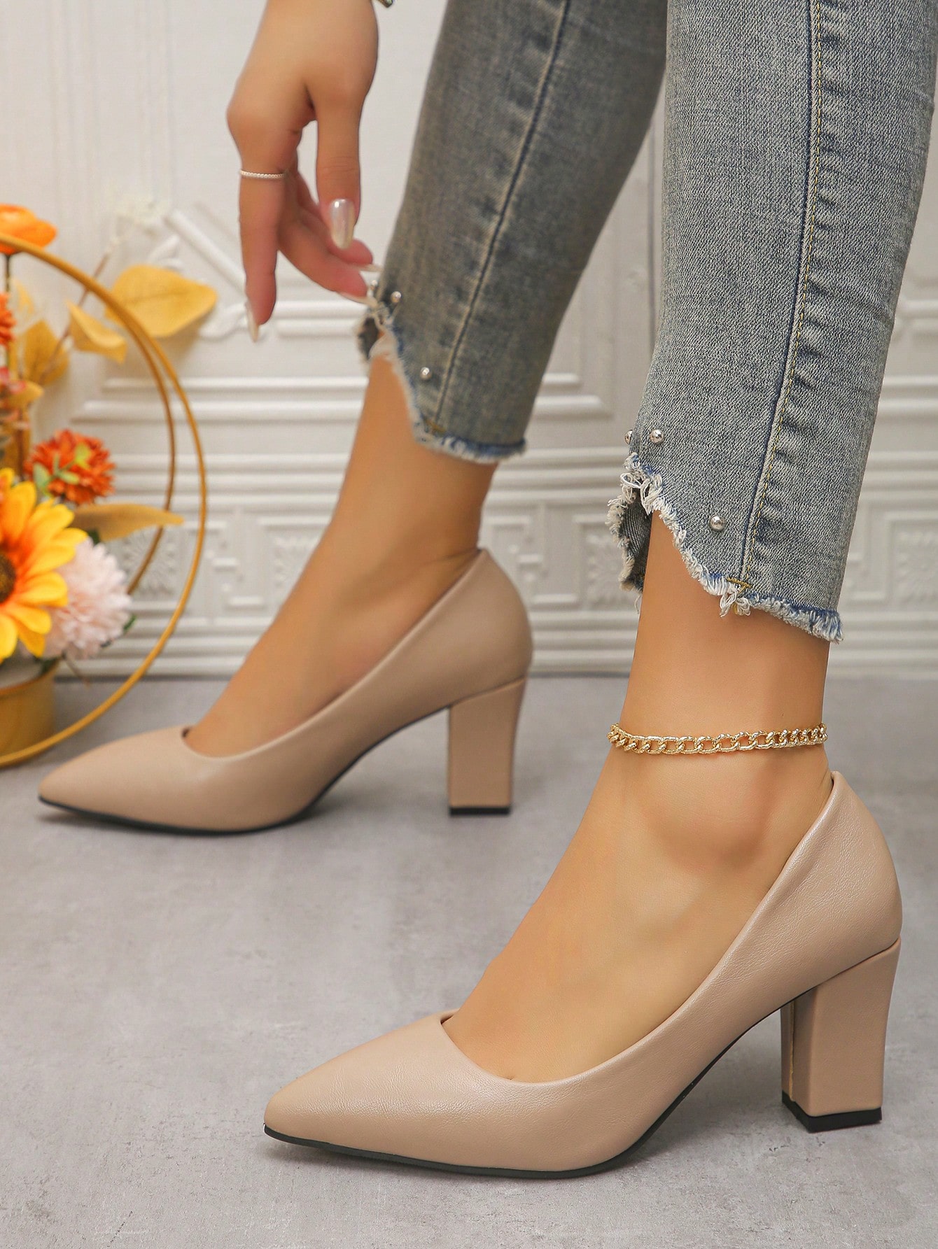 In Apricot Women Pumps