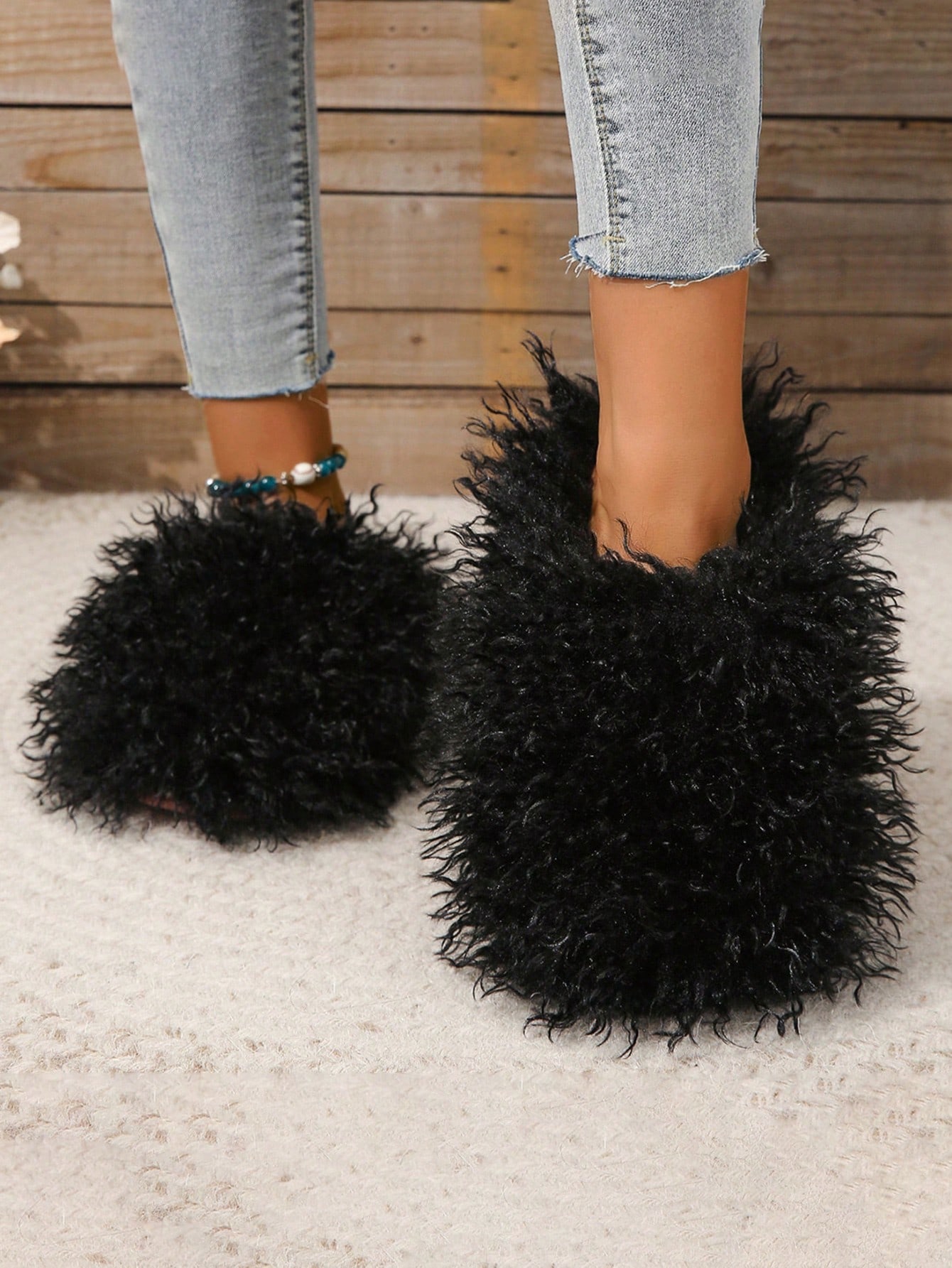 In Black Women Home Slippers