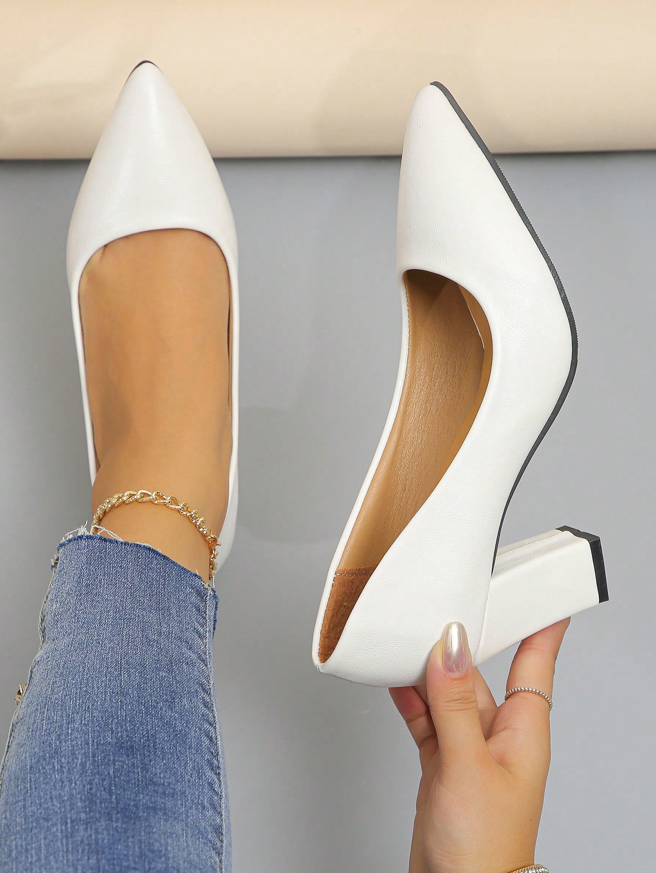 In White Women Pumps