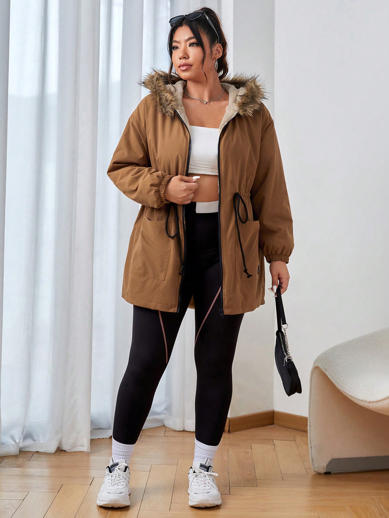 In Casual Plus Size Winter Coats