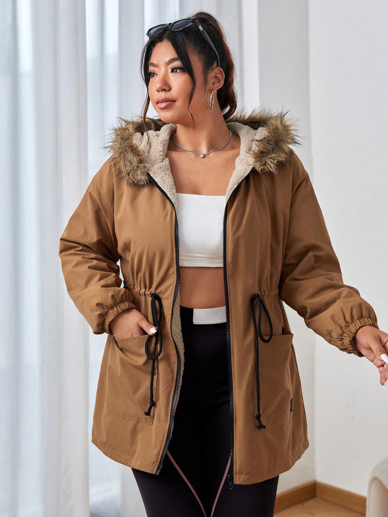 In Casual Plus Size Winter Coats