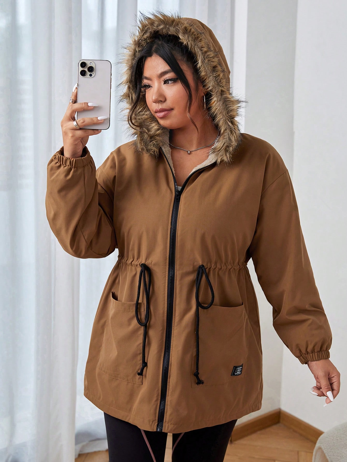 In Casual Plus Size Winter Coats