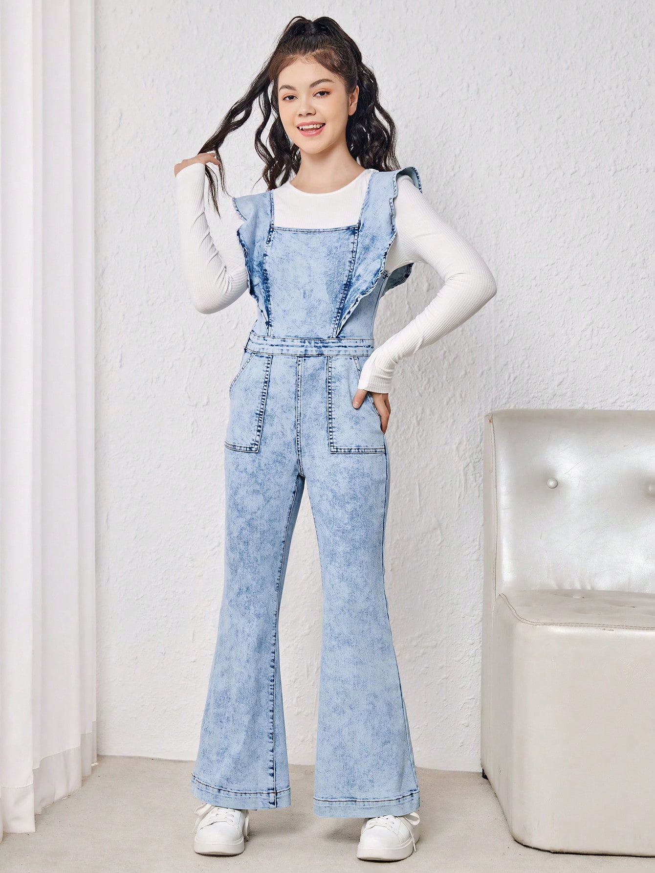 Tween Girls Denim Overalls & Jumpsuits