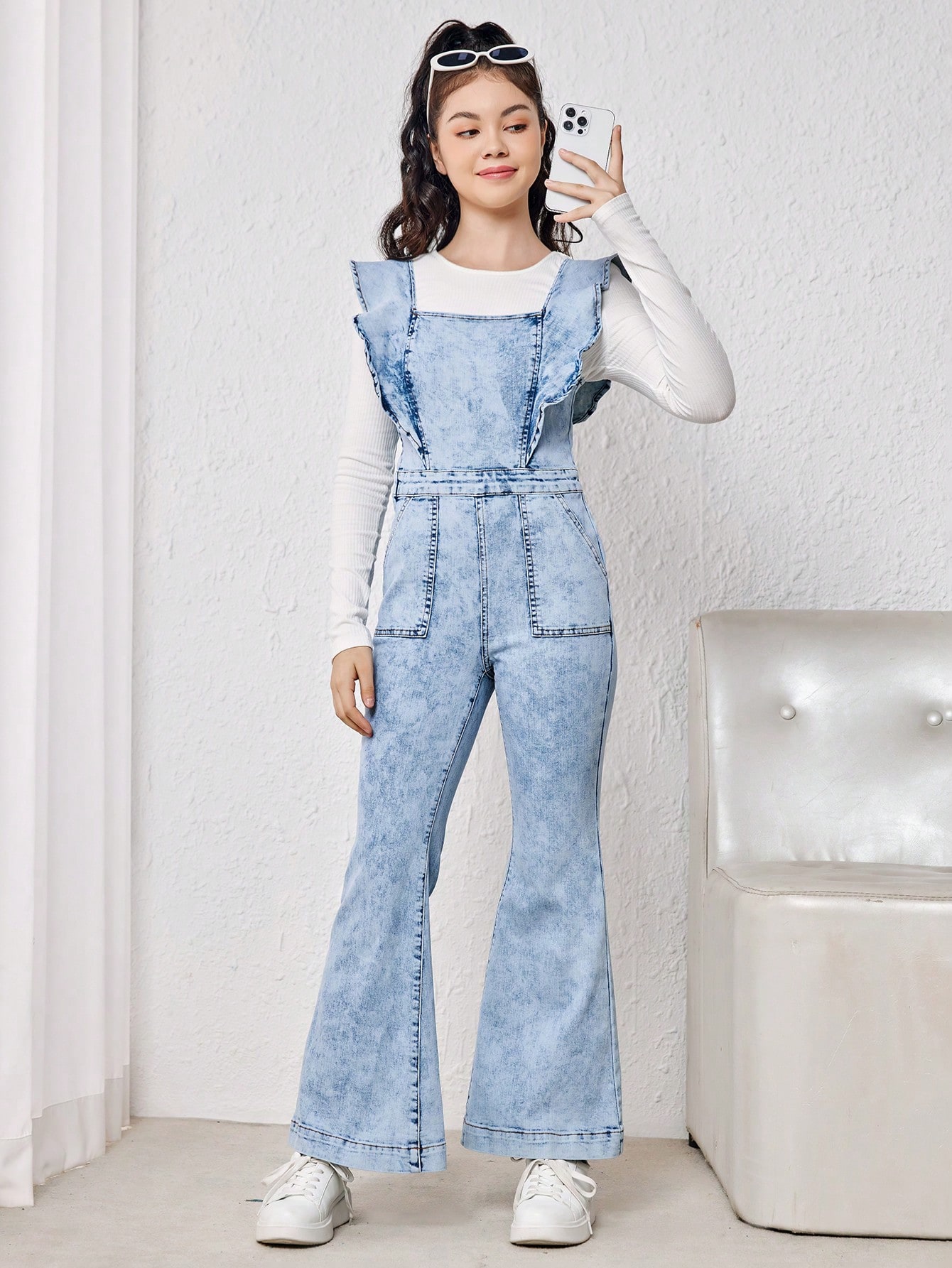 Tween Girls Denim Overalls & Jumpsuits