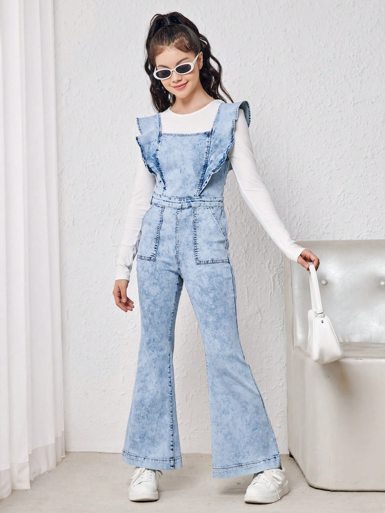 Tween Girls Denim Overalls & Jumpsuits