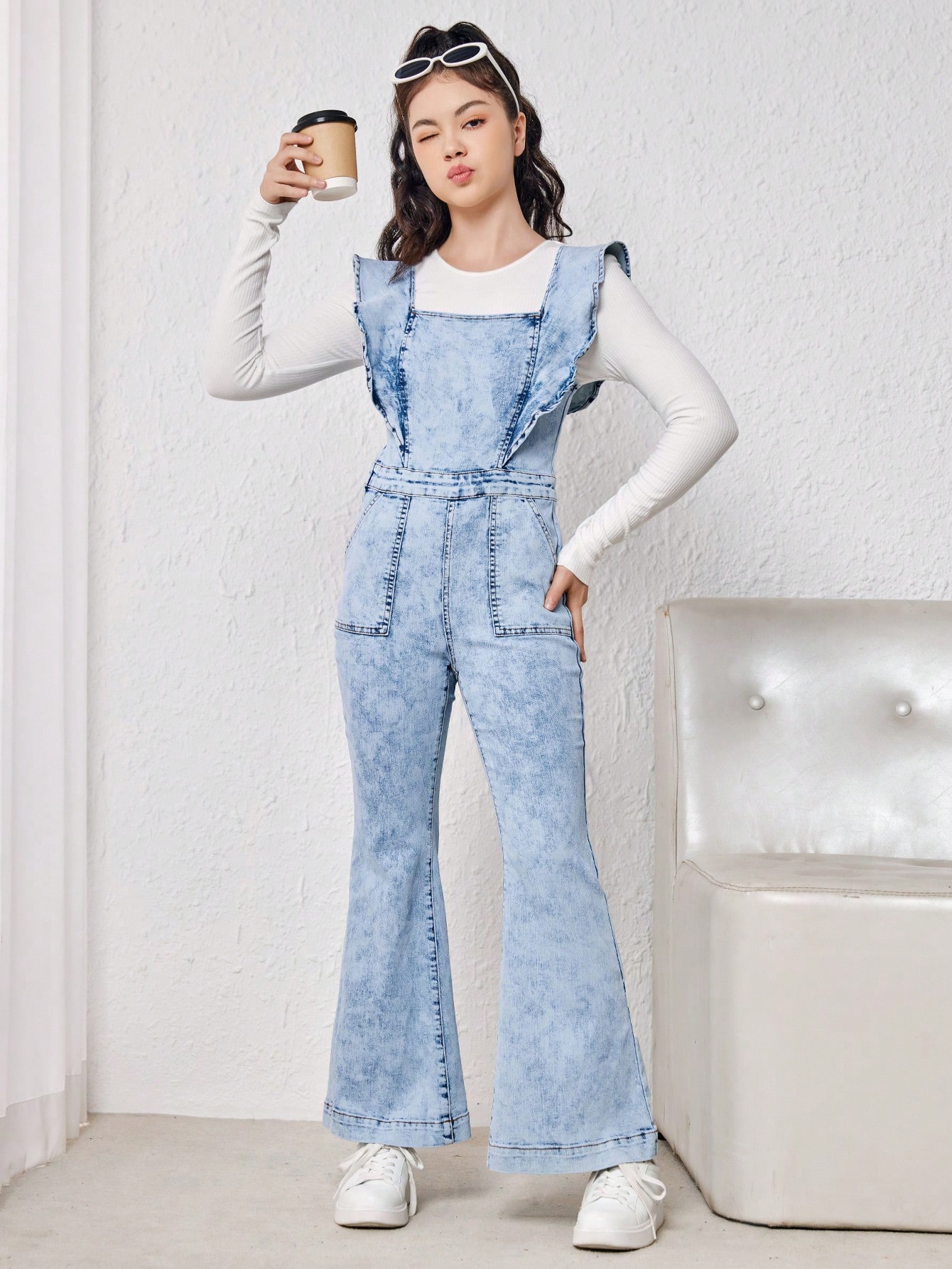 Tween Girls Denim Overalls & Jumpsuits