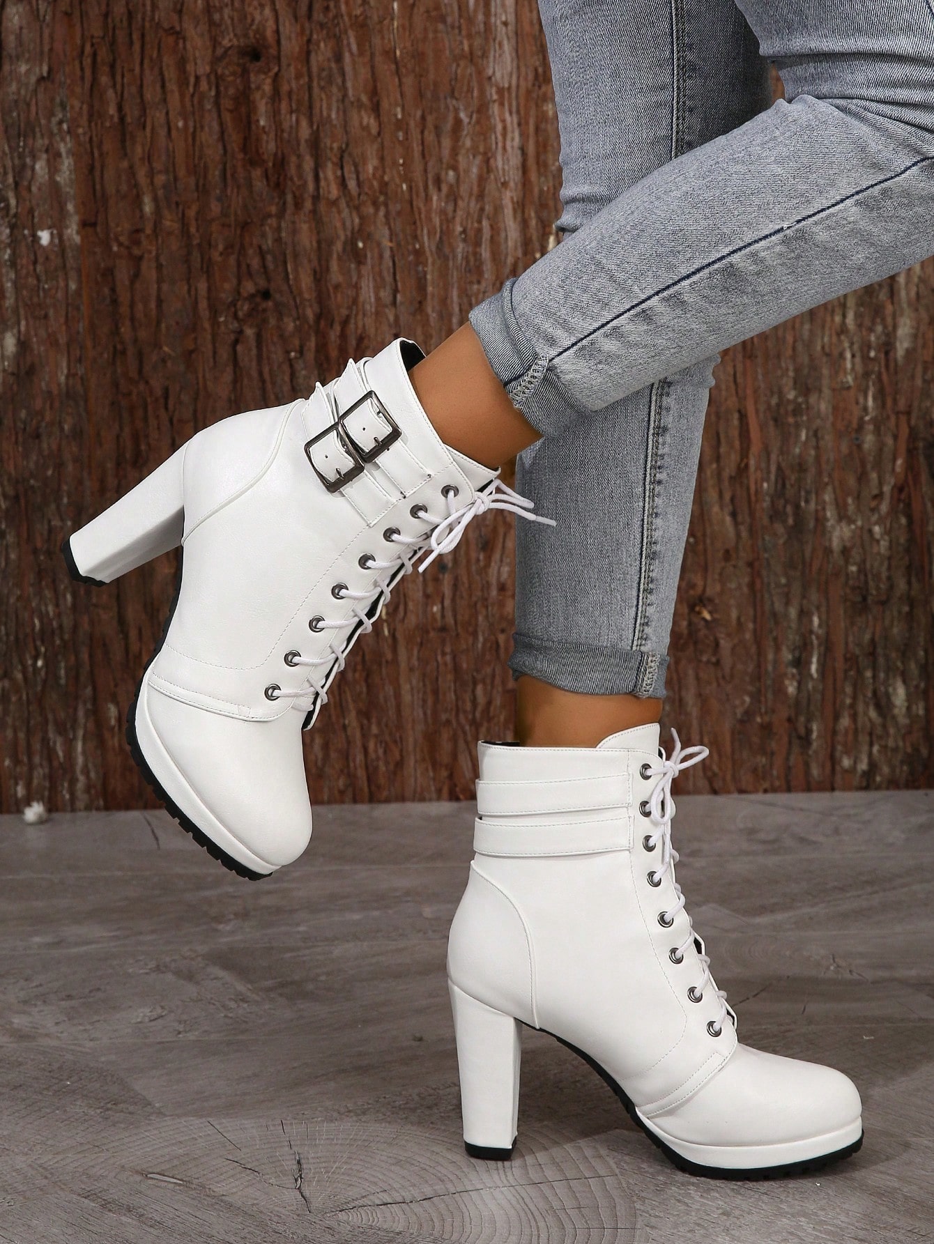 In White Women Ankle Boots & Booties