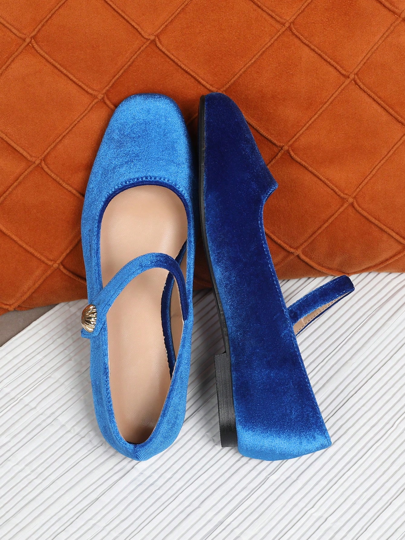 In Royal Blue Women Flats