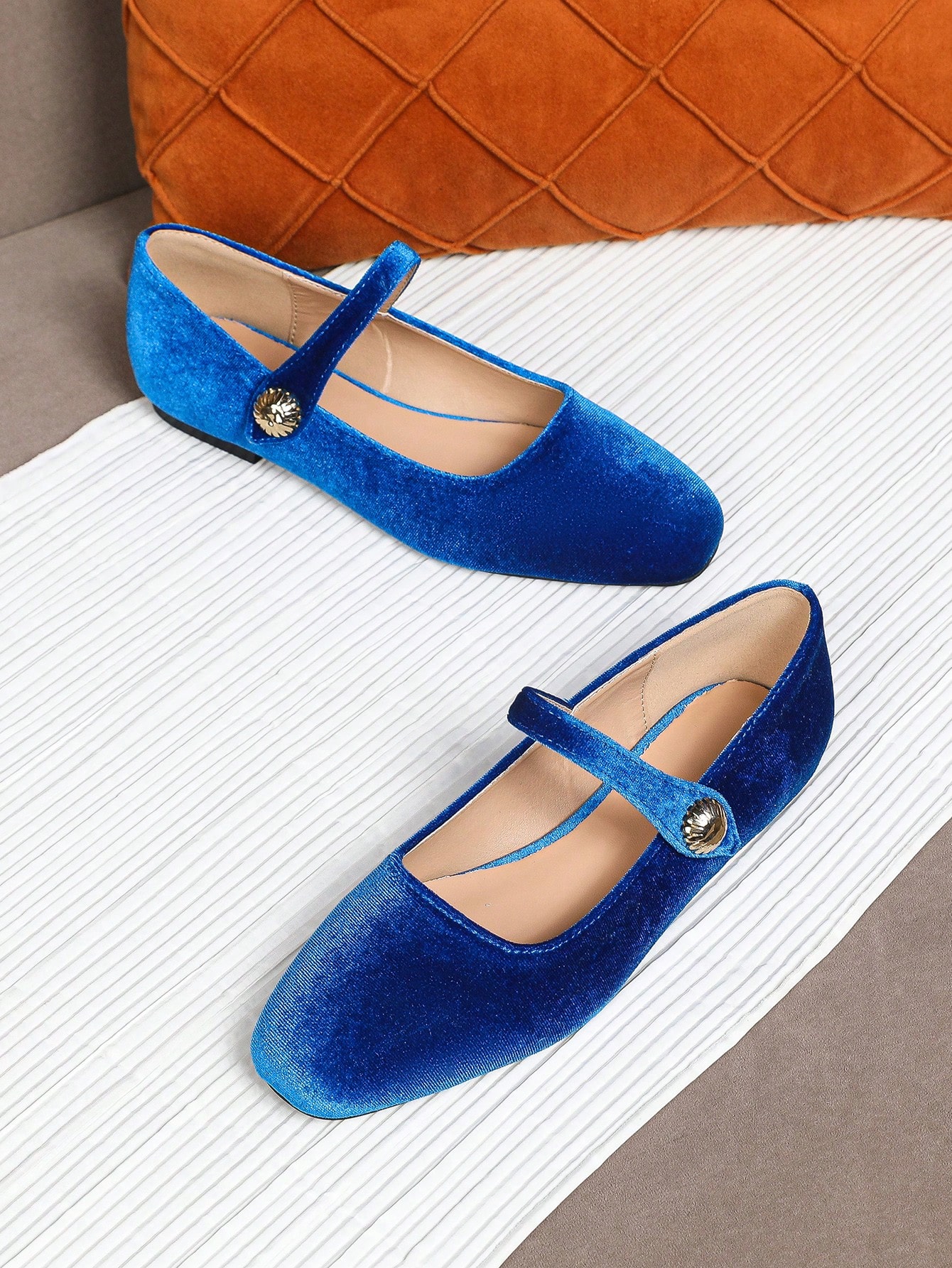 In Royal Blue Women Flats