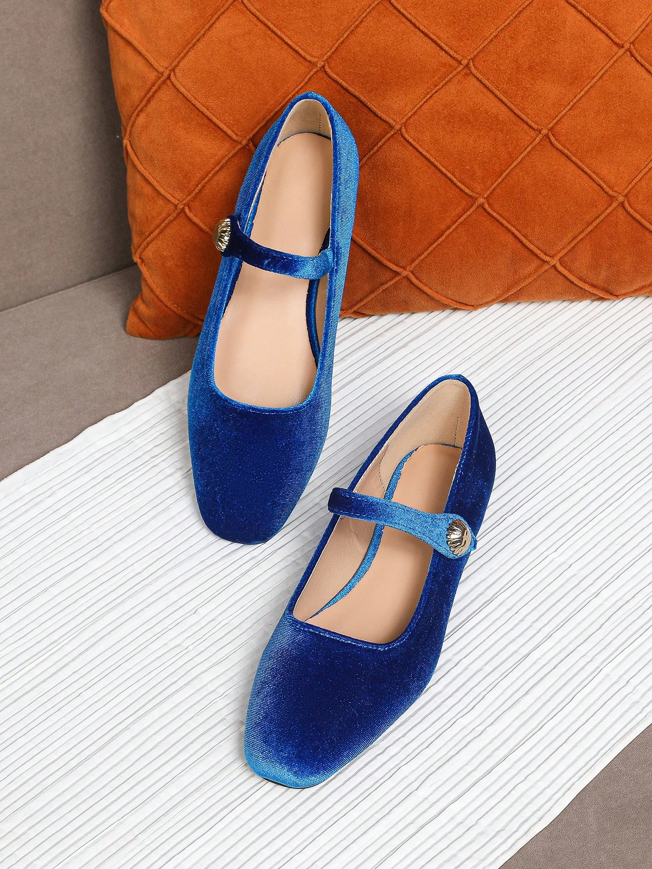 In Royal Blue Women Flats