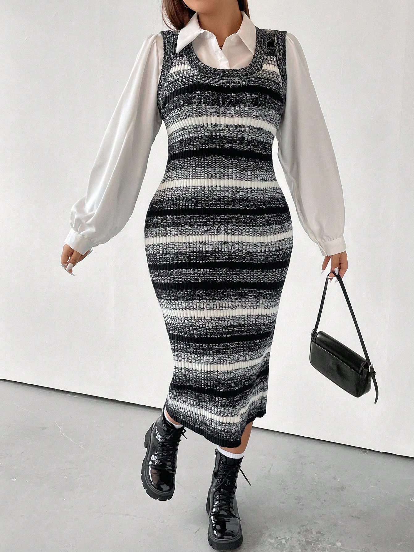 In Casual Plus Size Sweater Dresses