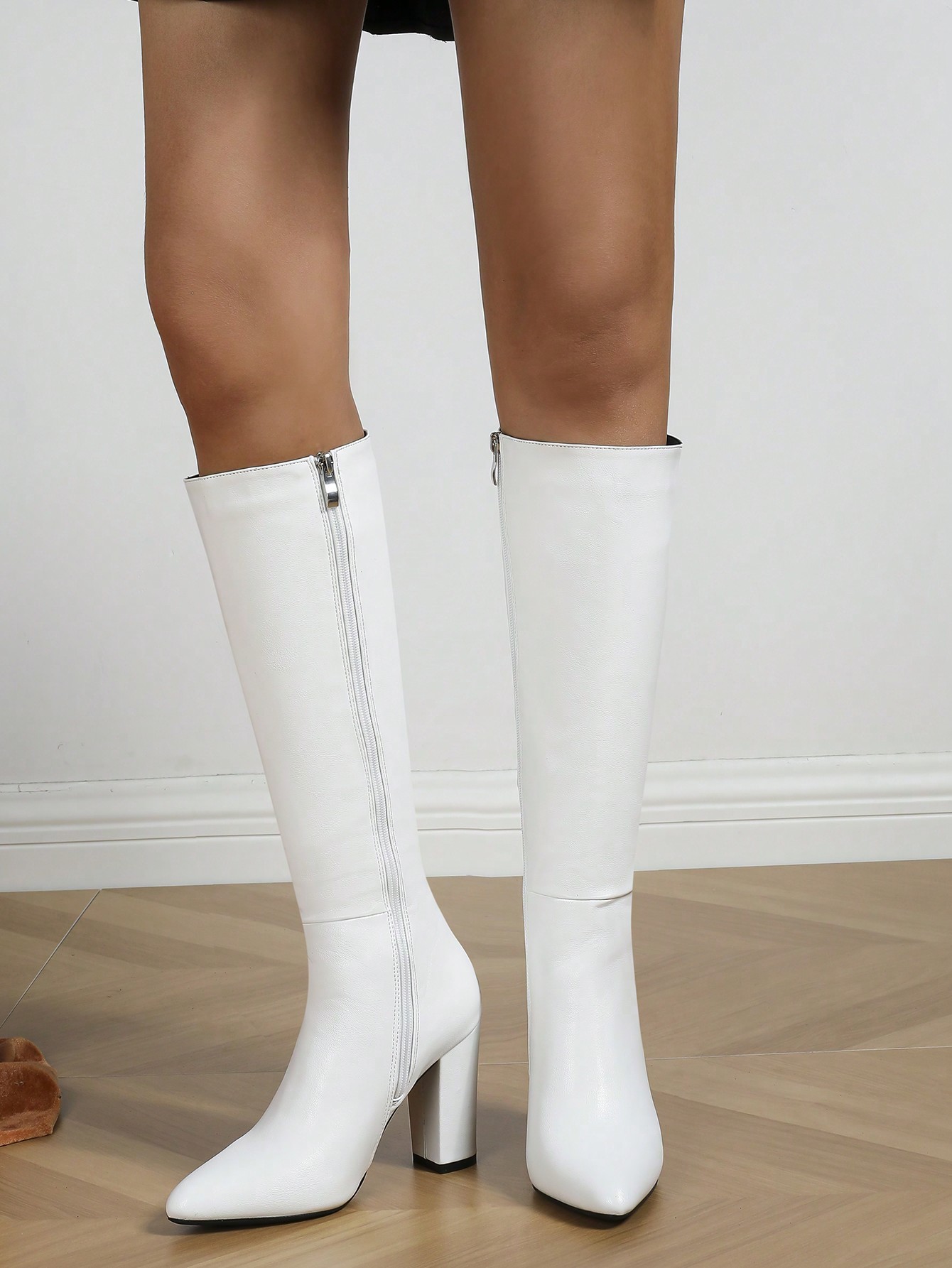 In White Women Knee-High Boots