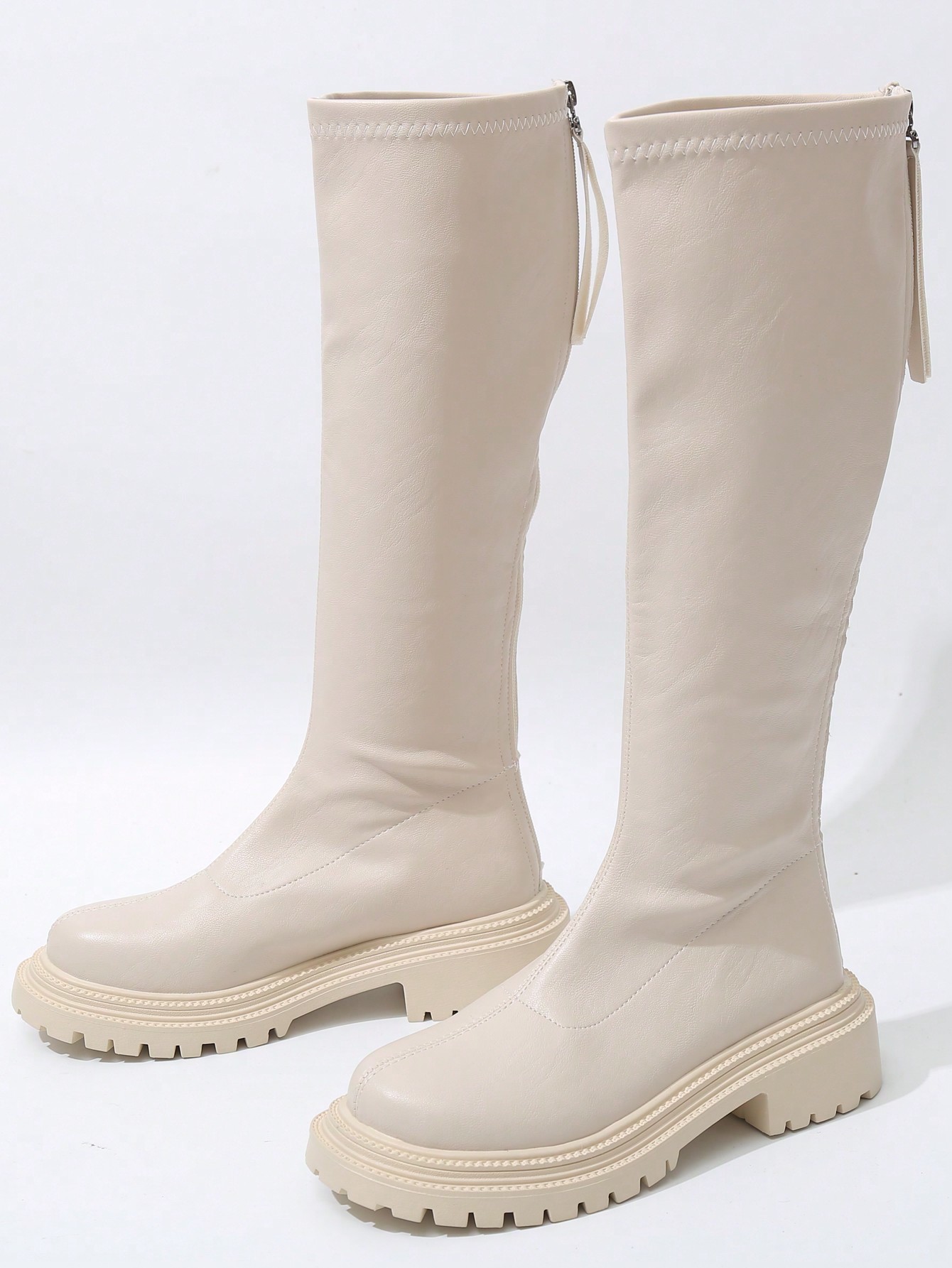 In Beige Women Fashion Boots