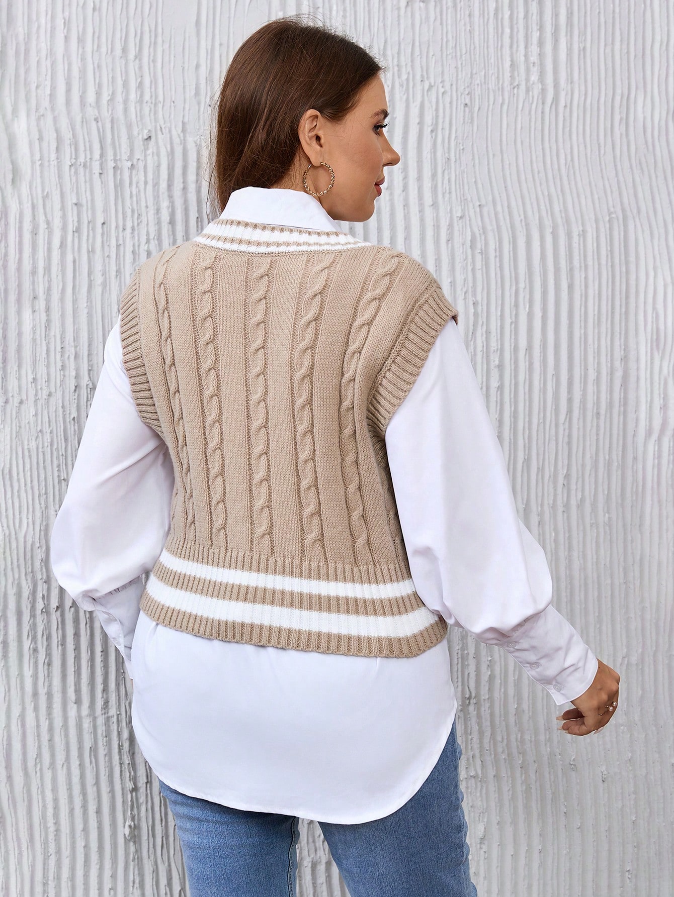 In Casual Plus Size Sweater Vests