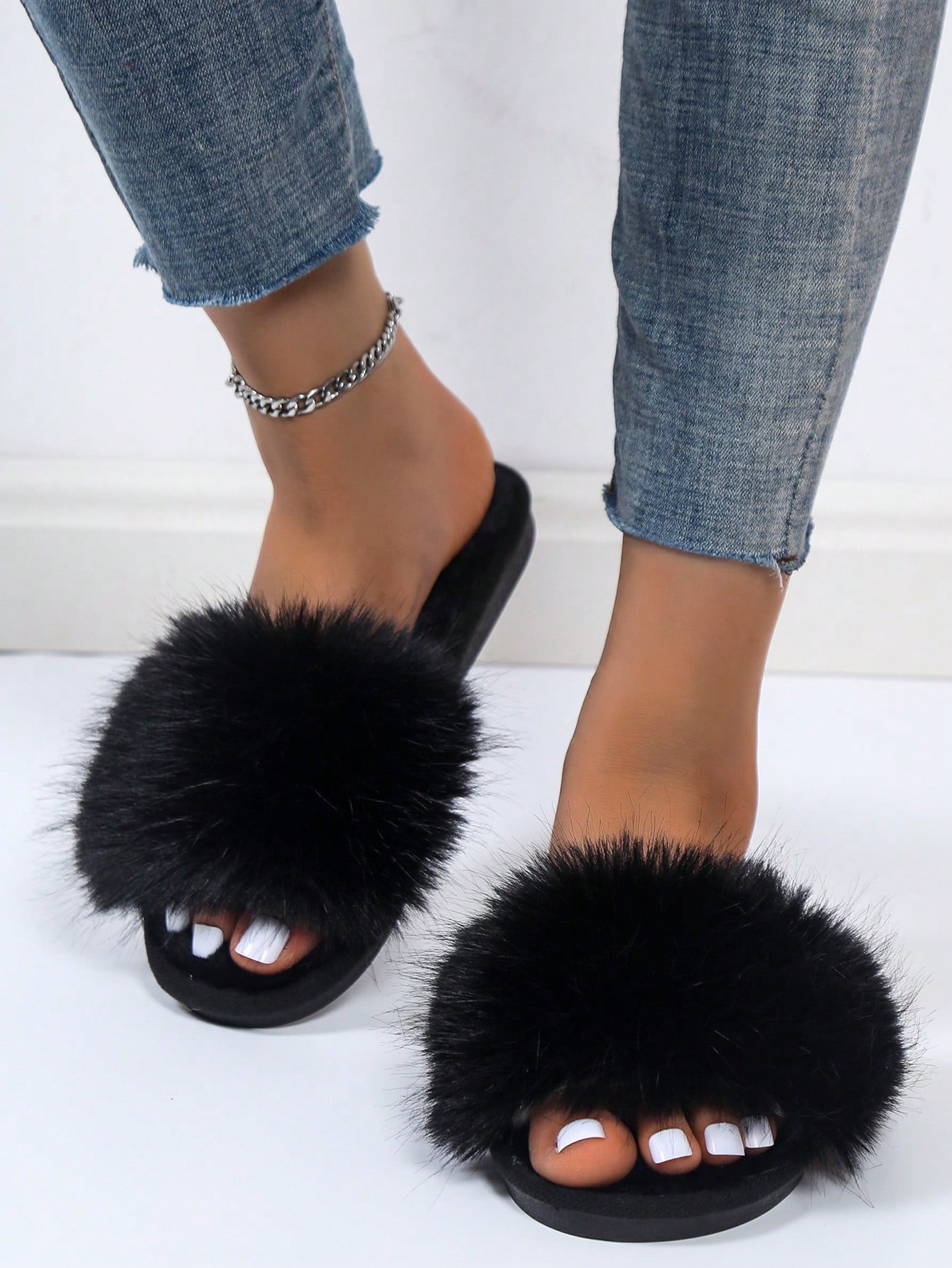 In Black Women Home Slippers