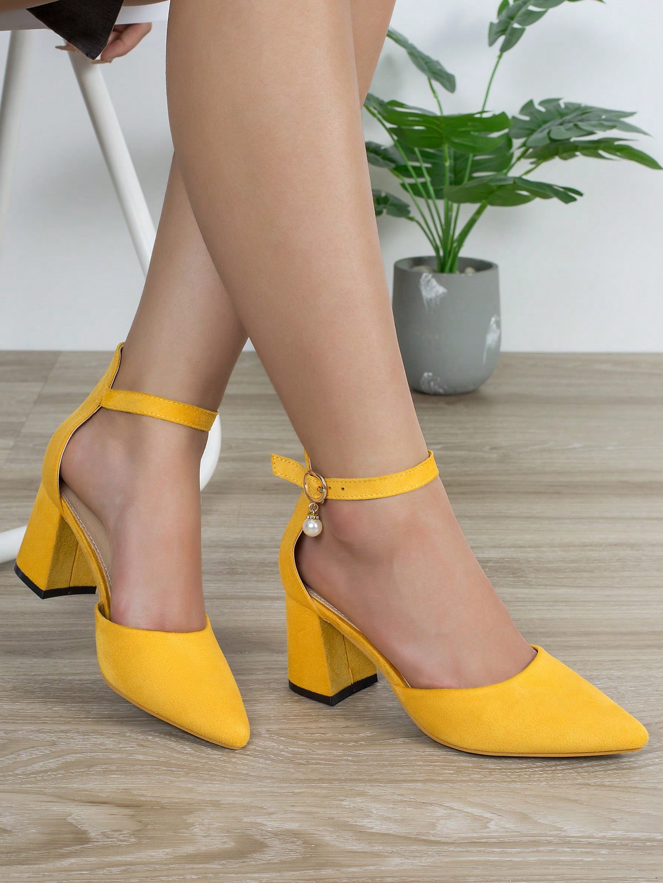 In Mustard Yellow Women Shoes