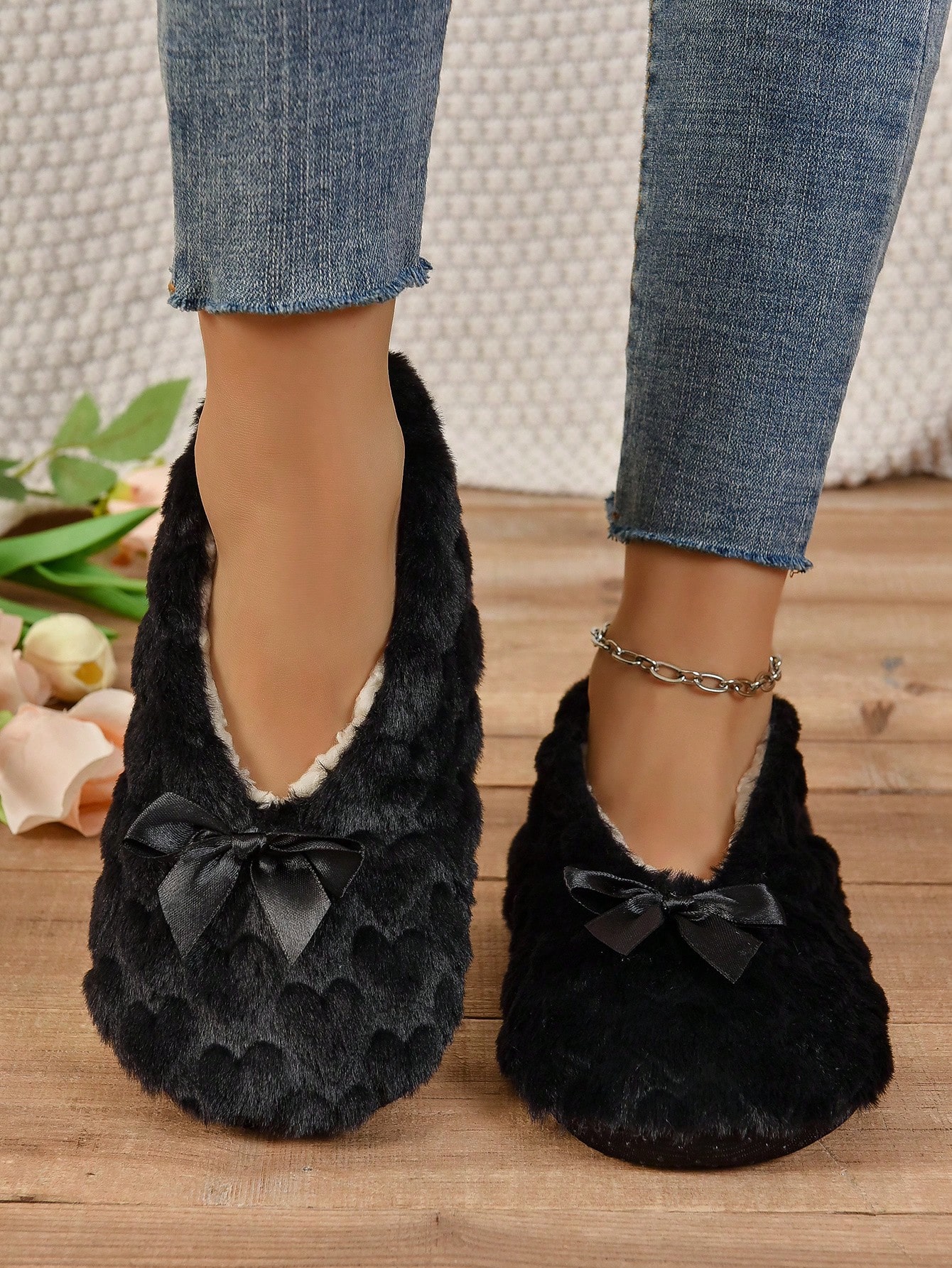 In Black Women Home Slippers