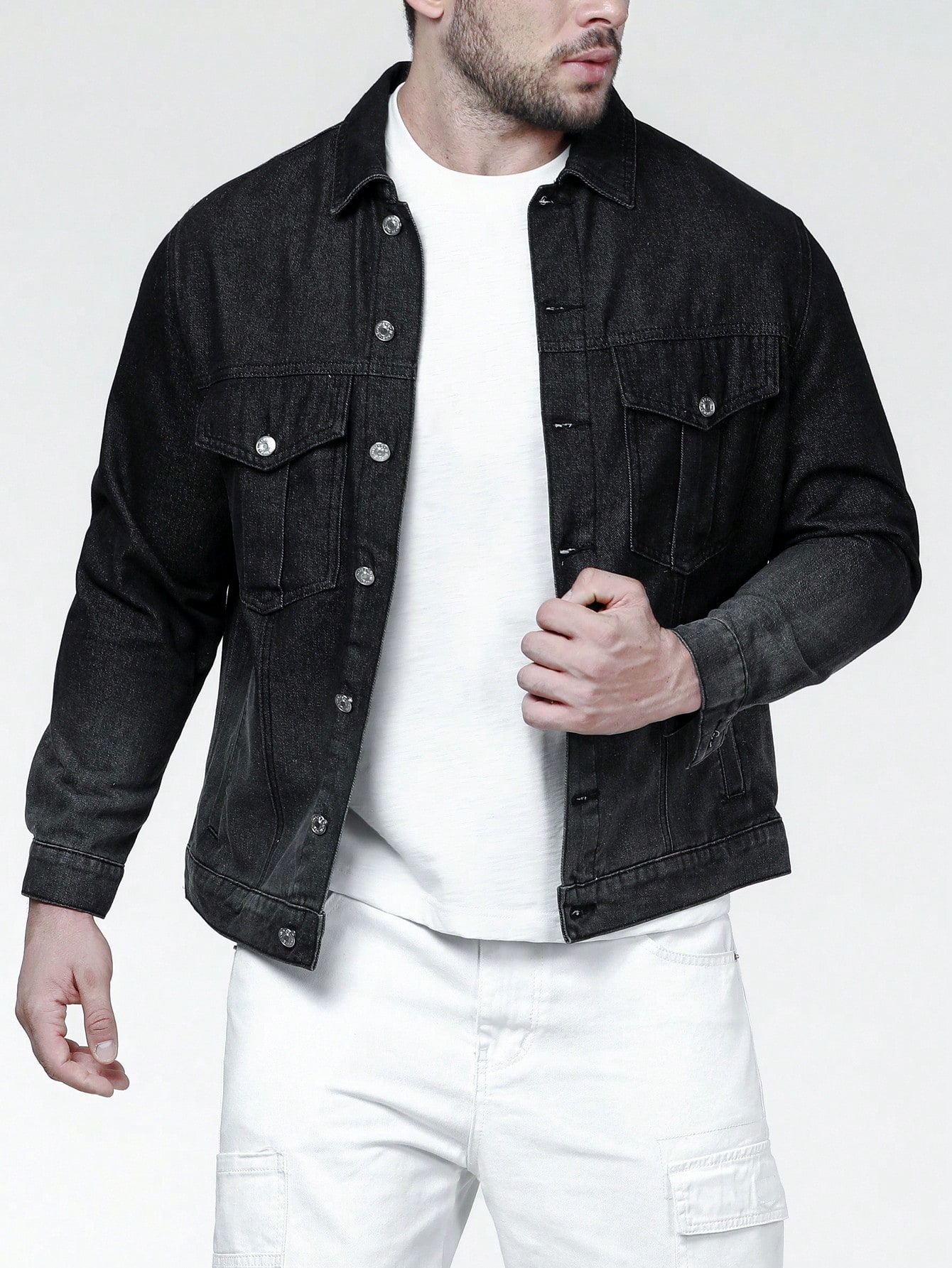 Men Plus Size Denim Jackets