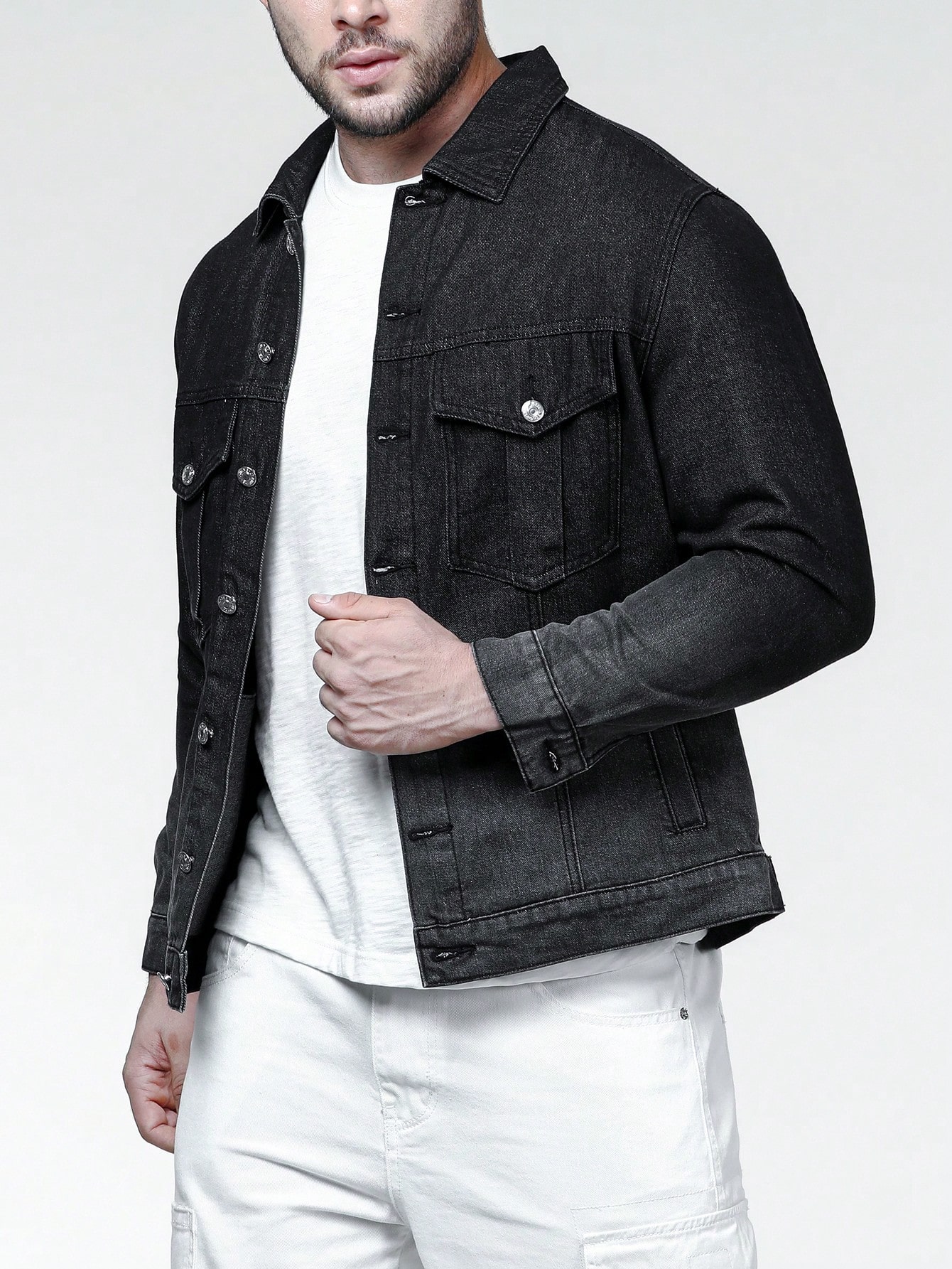 Men Plus Size Denim Jackets