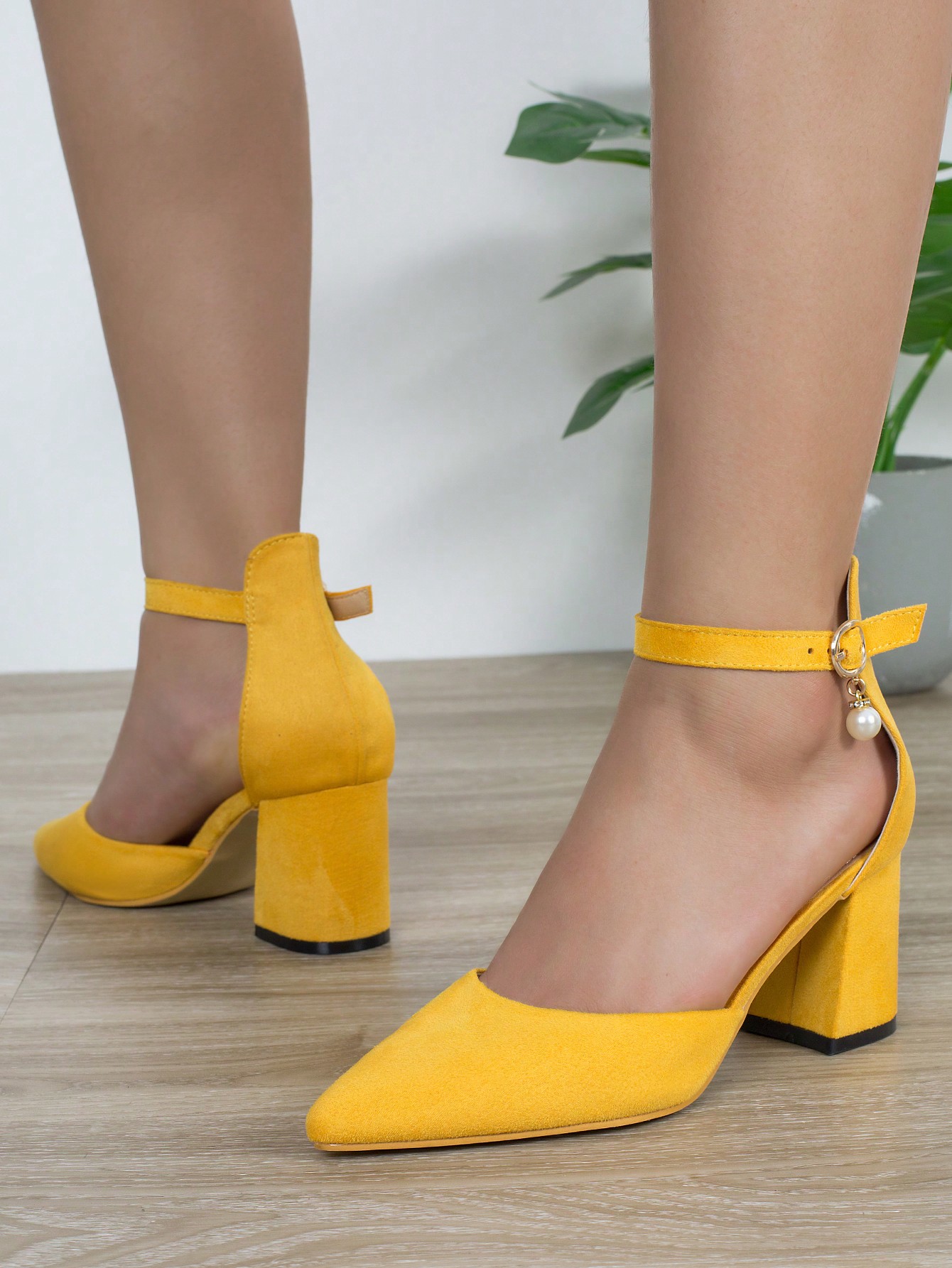 In Mustard Yellow Women Shoes