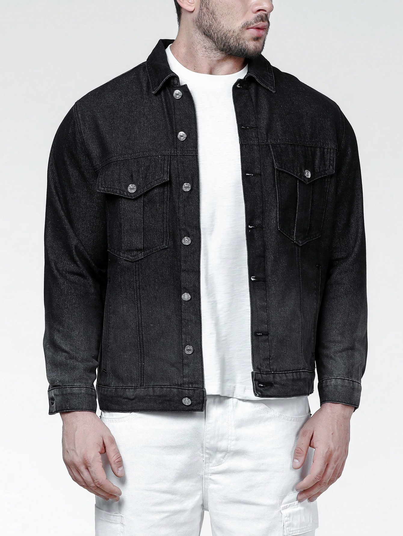 Men Plus Size Denim Jackets