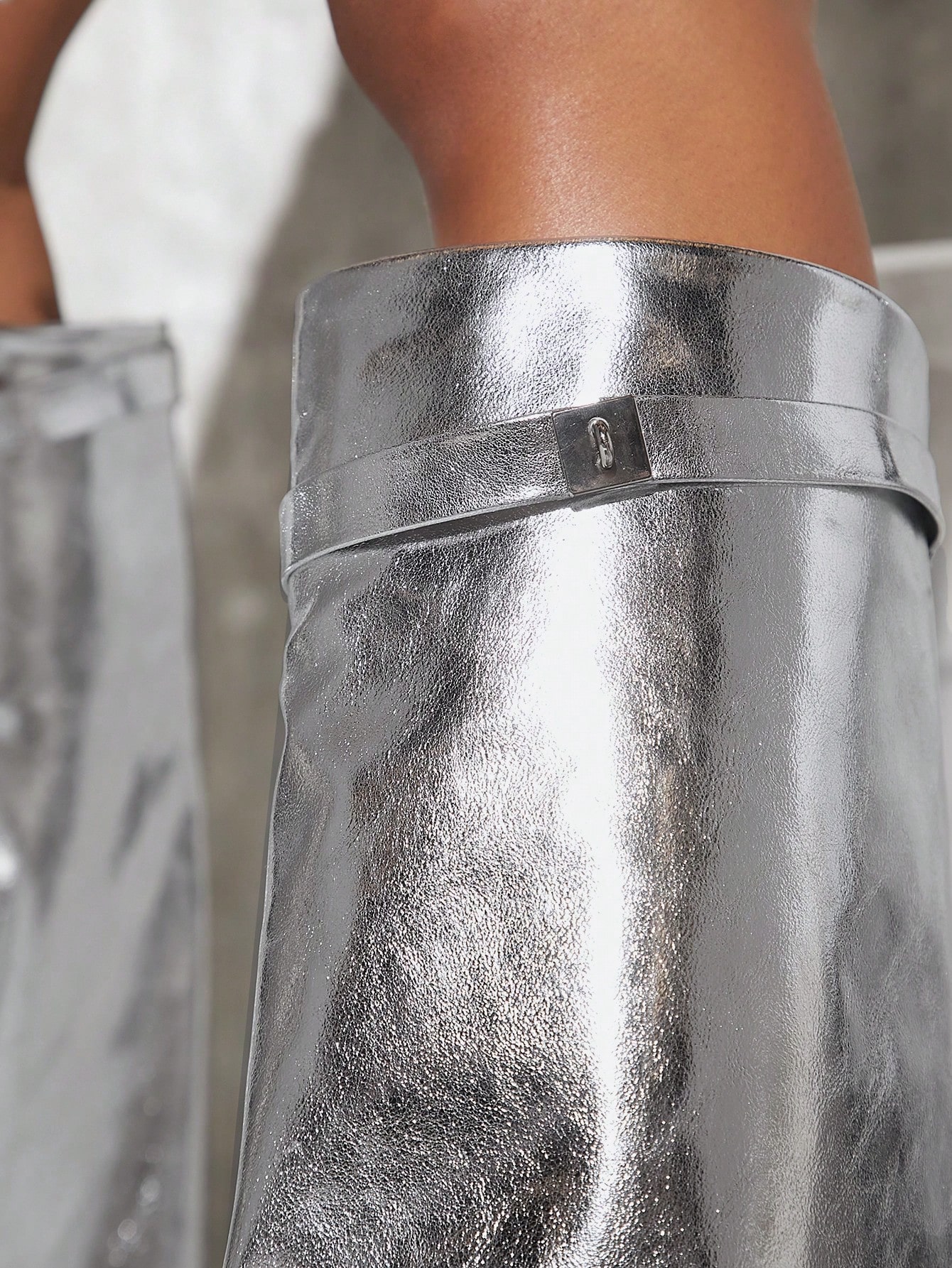 In Silver Women Fashion Boots