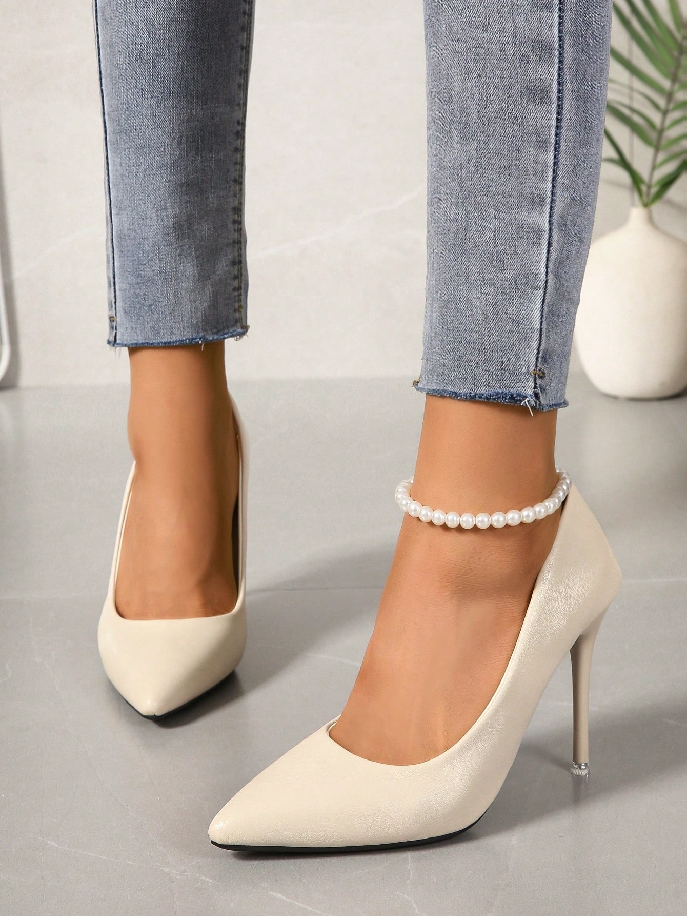 In Beige Women Pumps