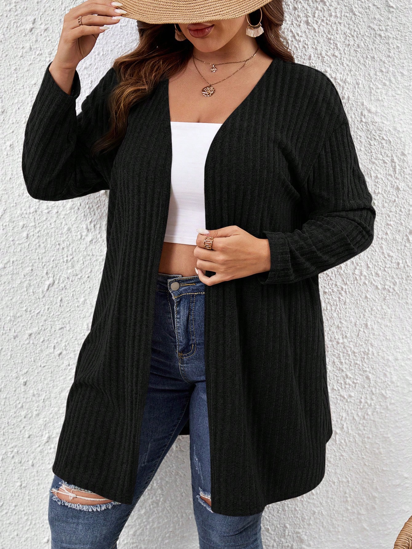 In Casual Plus Size Coats