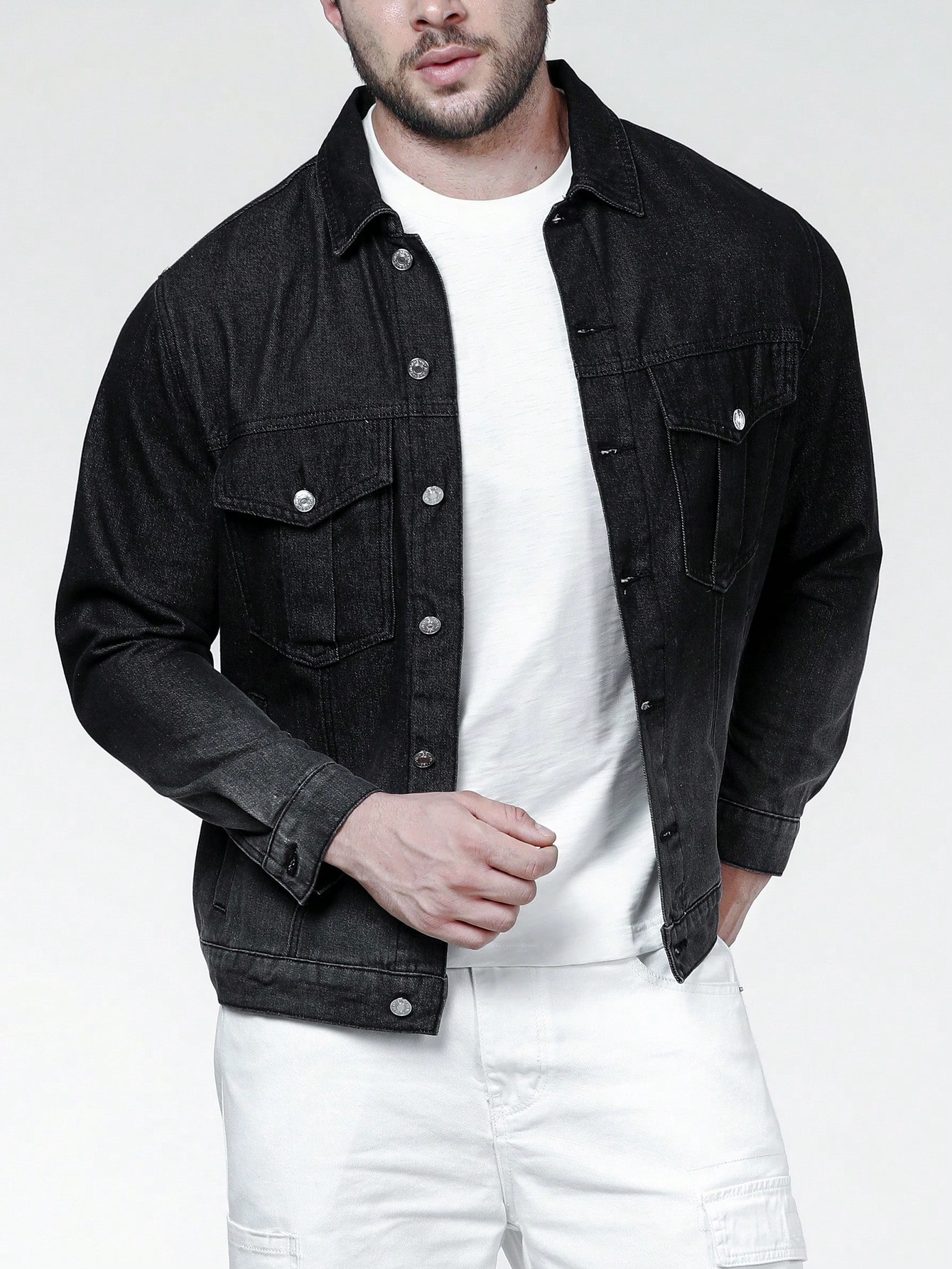 Men Plus Size Denim Jackets