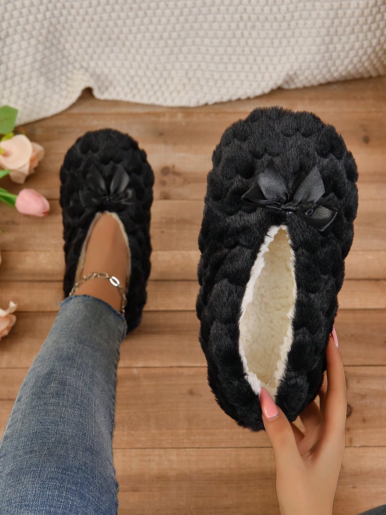 In Black Women Home Slippers