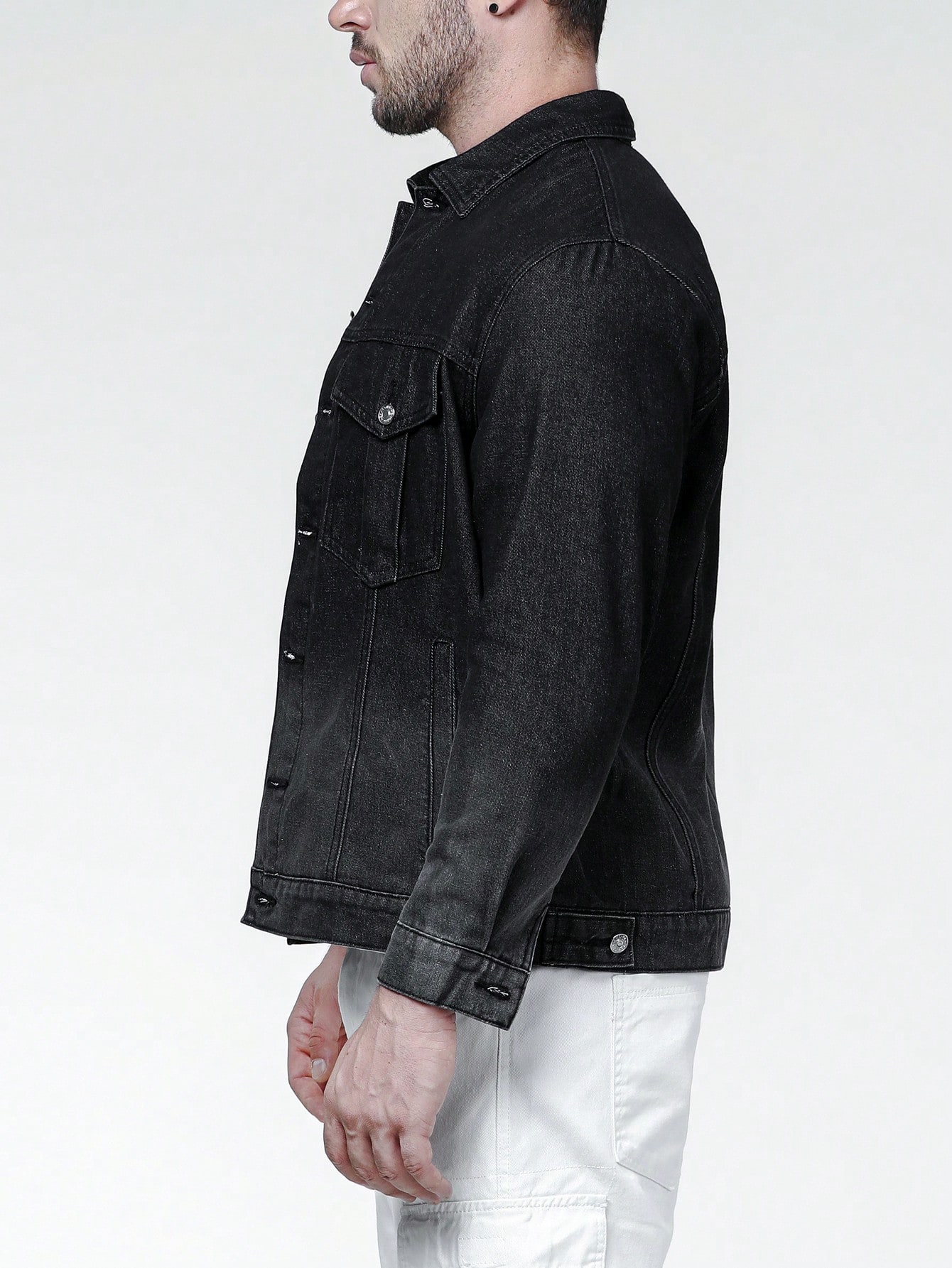 Men Plus Size Denim Jackets