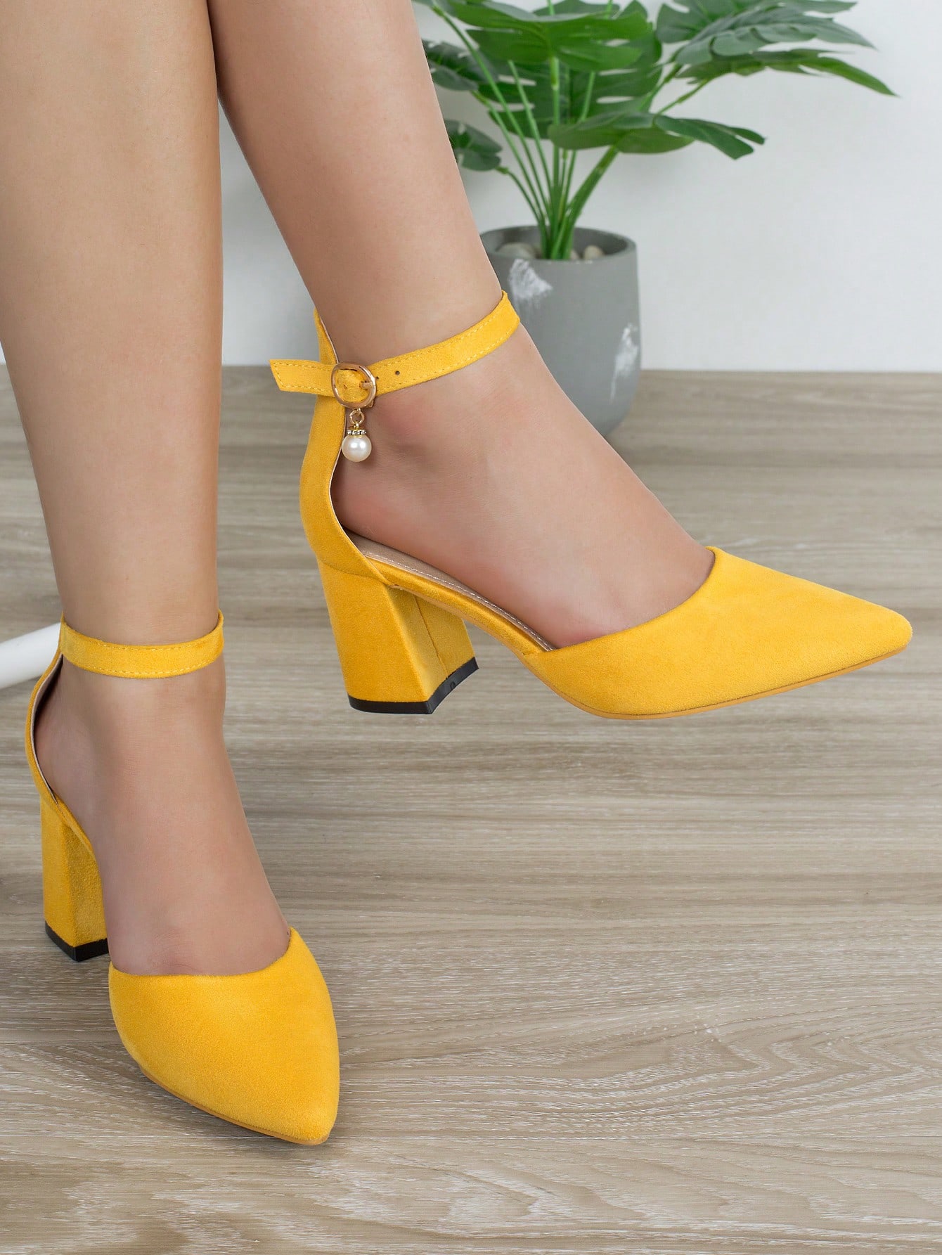 In Mustard Yellow Women Shoes