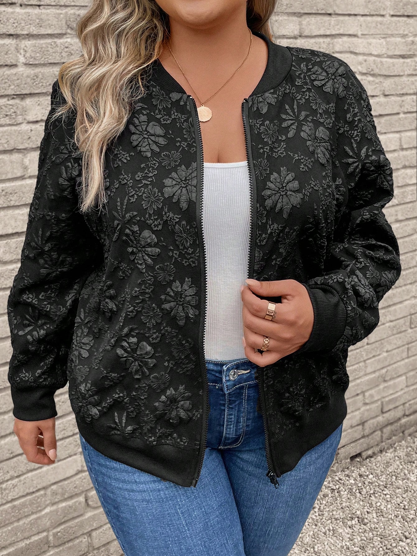 In Black Plus Size Jackets