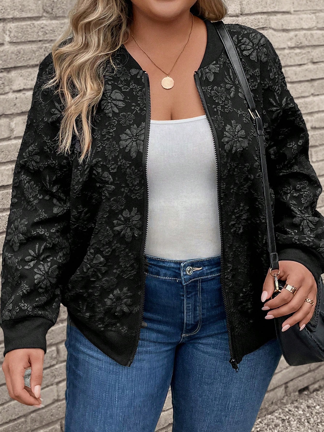 In Black Plus Size Jackets