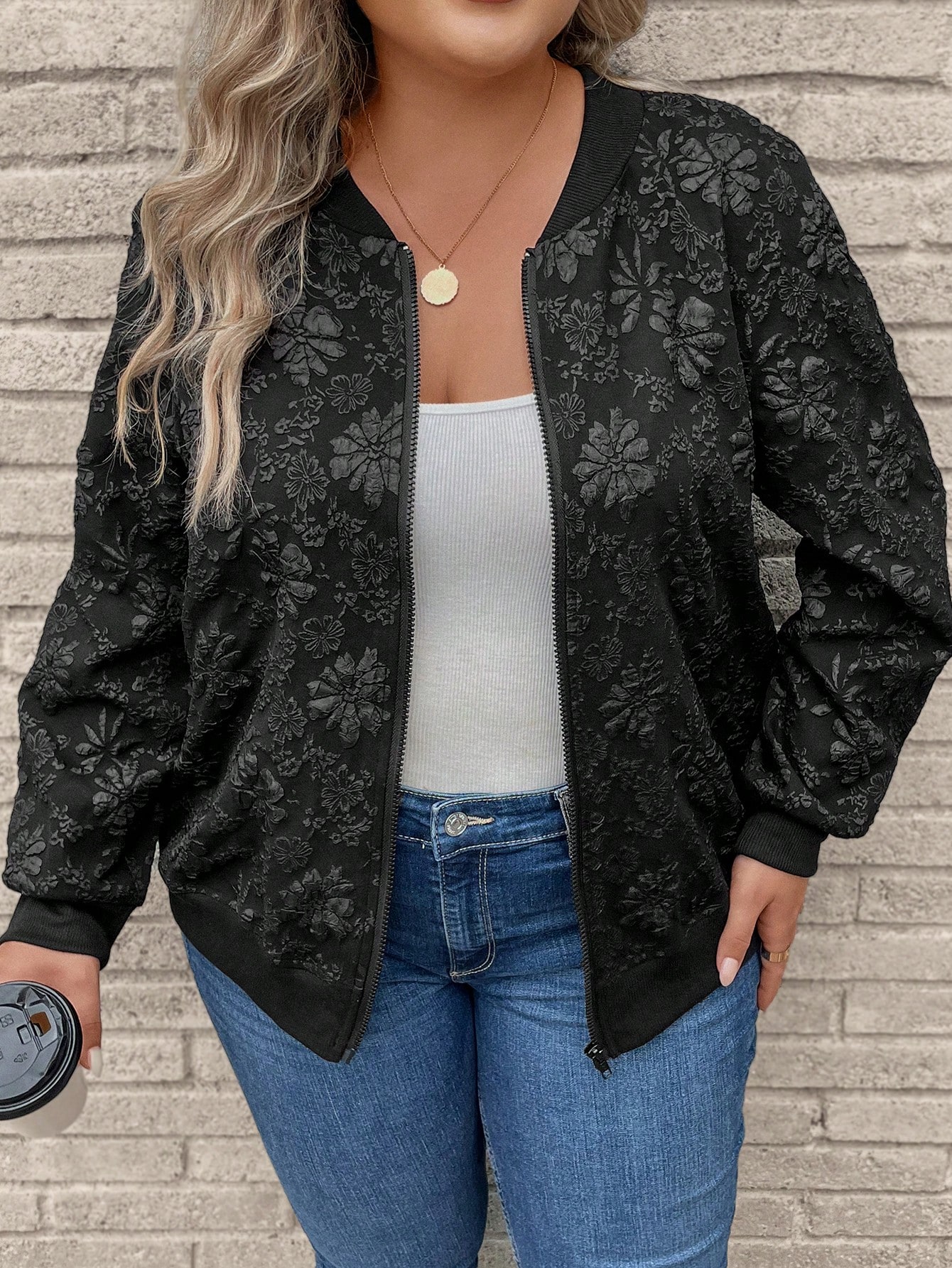 In Black Plus Size Jackets