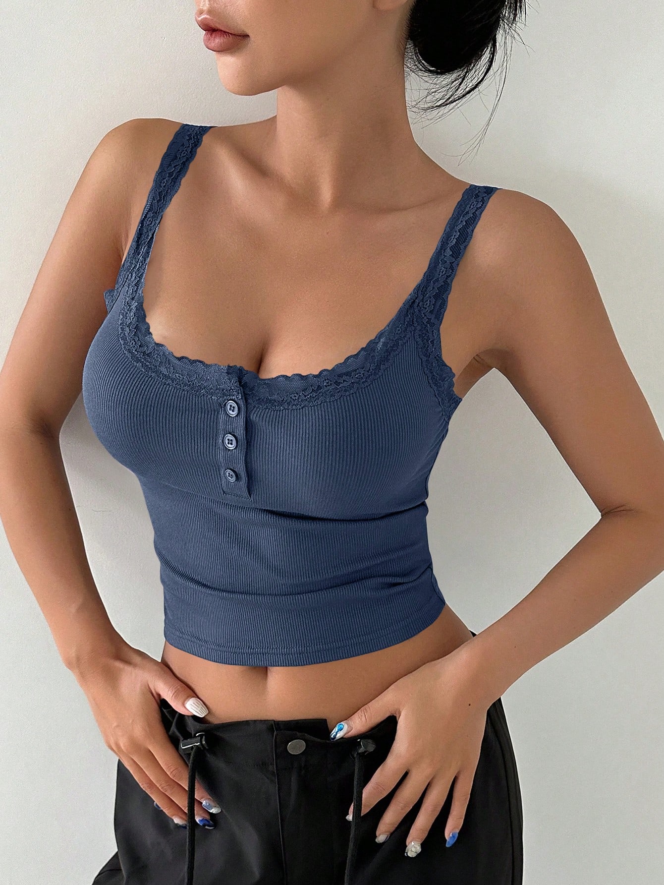 In Blue Women Tank Tops & Camis