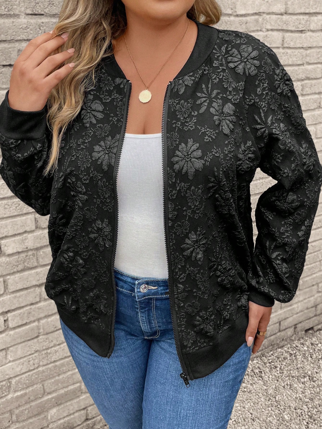 In Black Plus Size Jackets