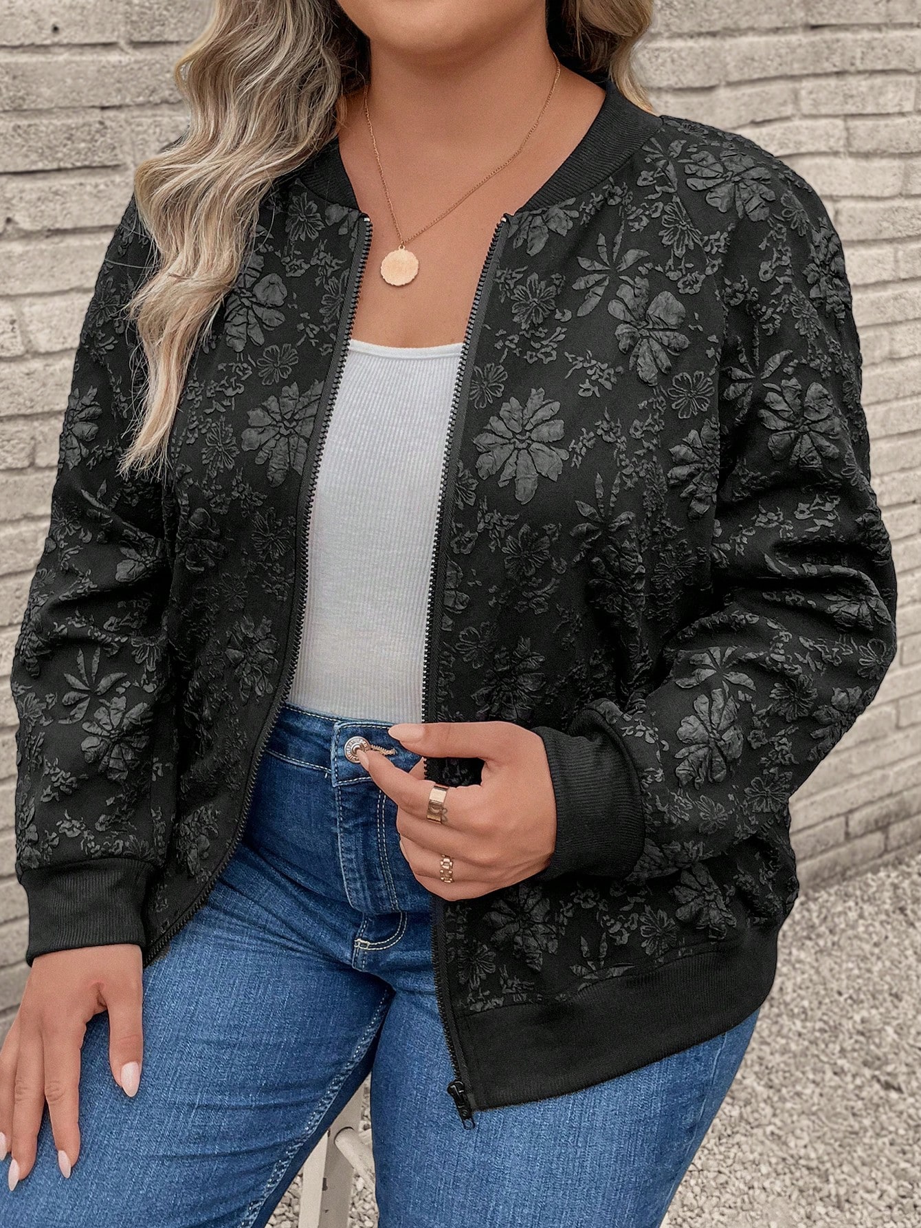 In Black Plus Size Jackets