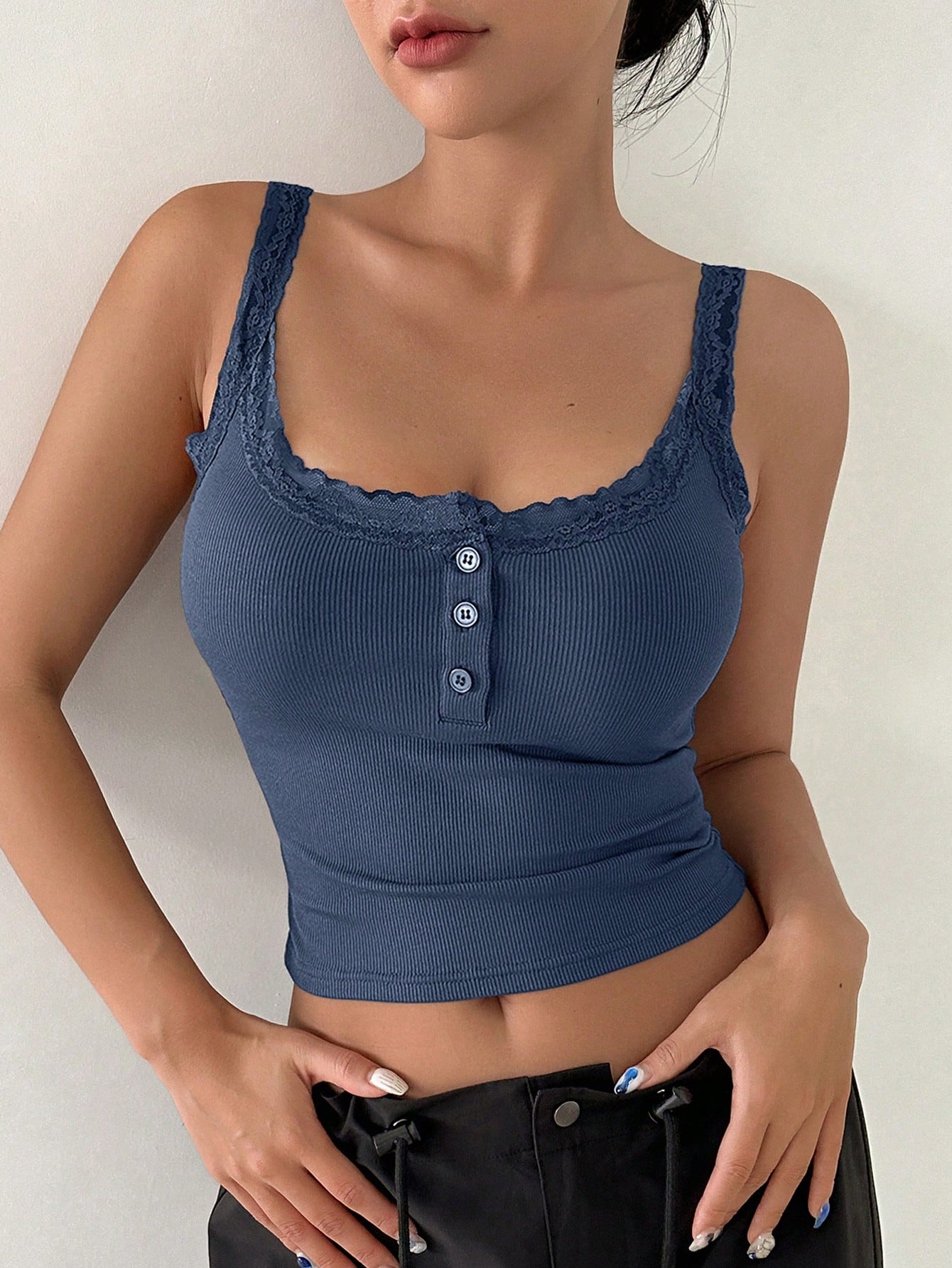 In Blue Women Tank Tops & Camis